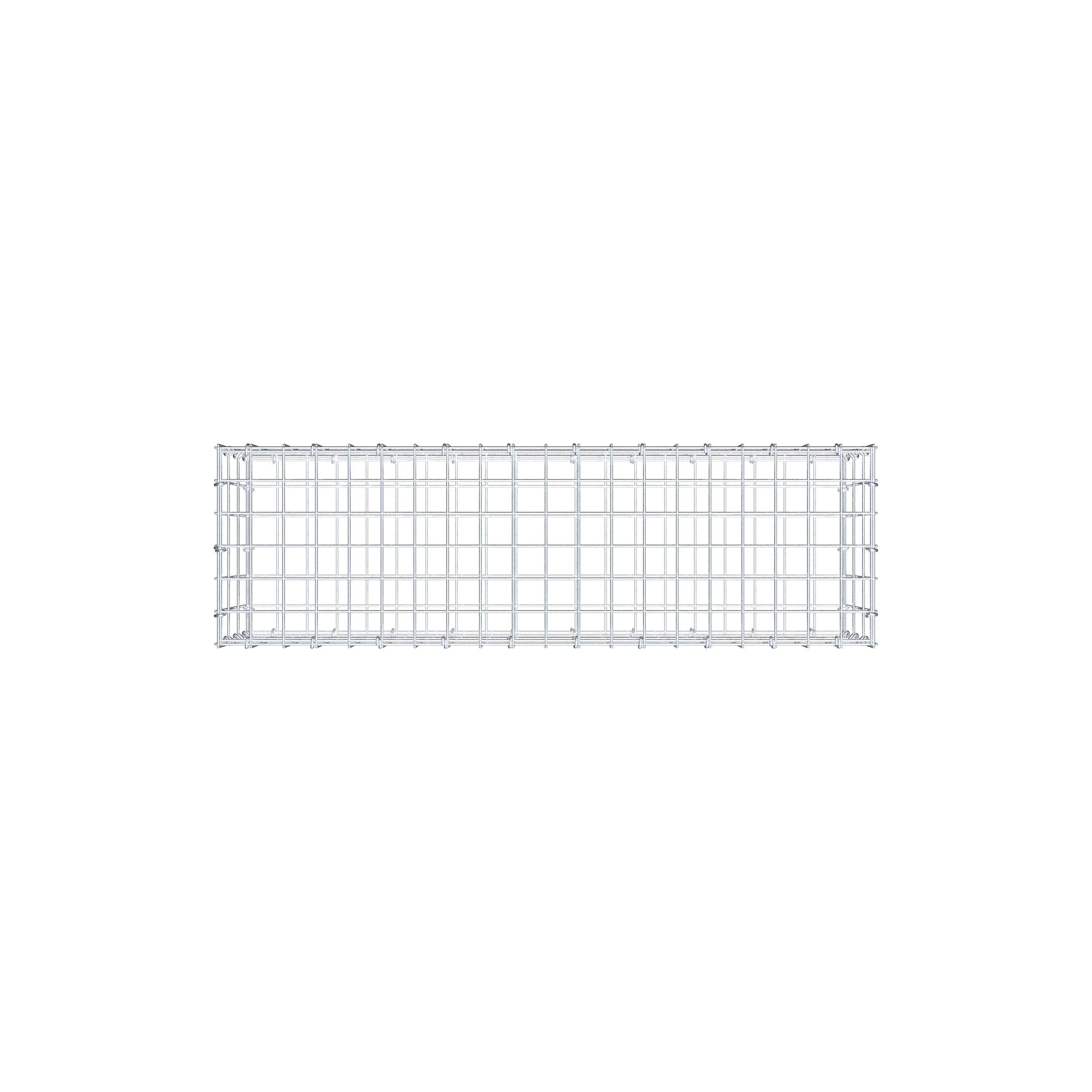 Gabion 100 cm x 30 cm x 30 cm (L x H x D), maskstorlek 5 cm x 10 cm, C-ring