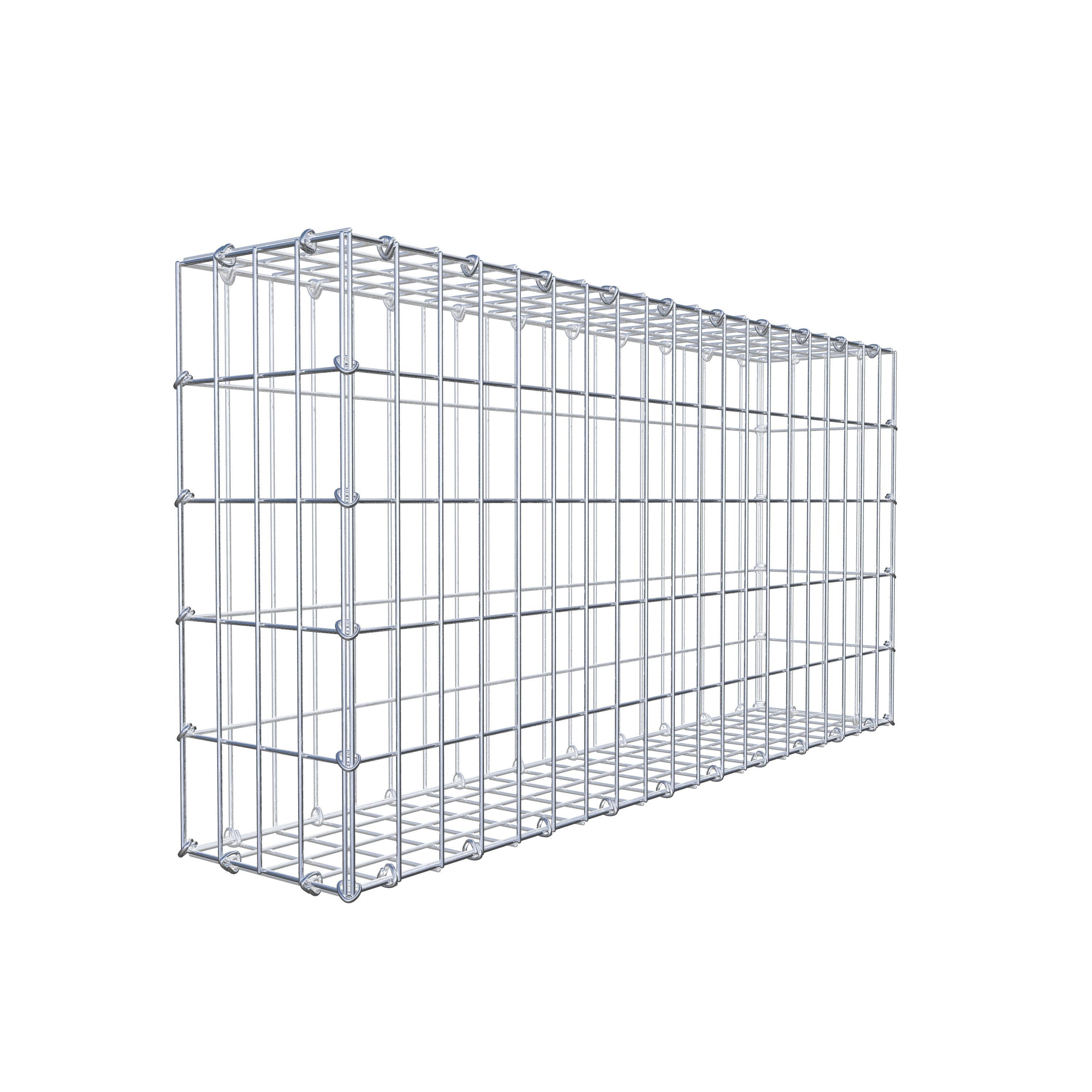 Gabião 100 cm x 50 cm x 20 cm (C x A x P), malhagem 5 cm x 10 cm, anel C