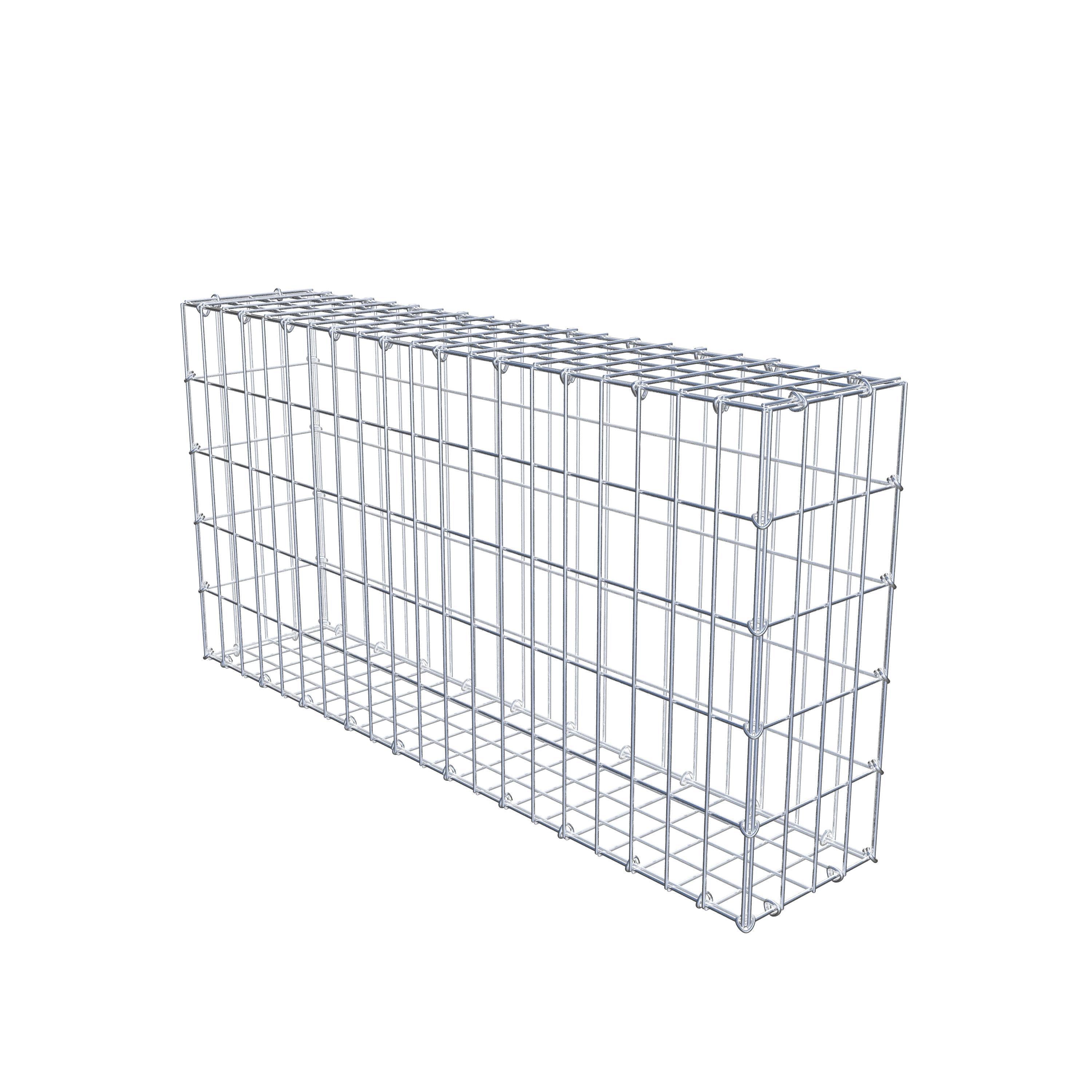 Gabião 100 cm x 50 cm x 20 cm (C x A x P), malhagem 5 cm x 10 cm, anel C