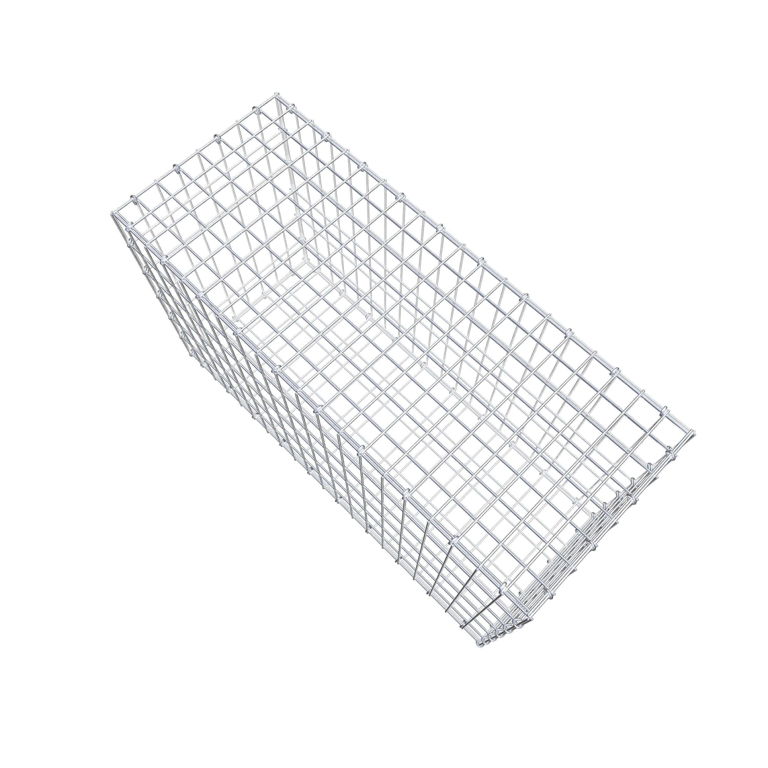 Gabione 100 cm x 60 cm x 40 cm (L x H x T), Maschenweite 5 cm x 10 cm, C-Ring