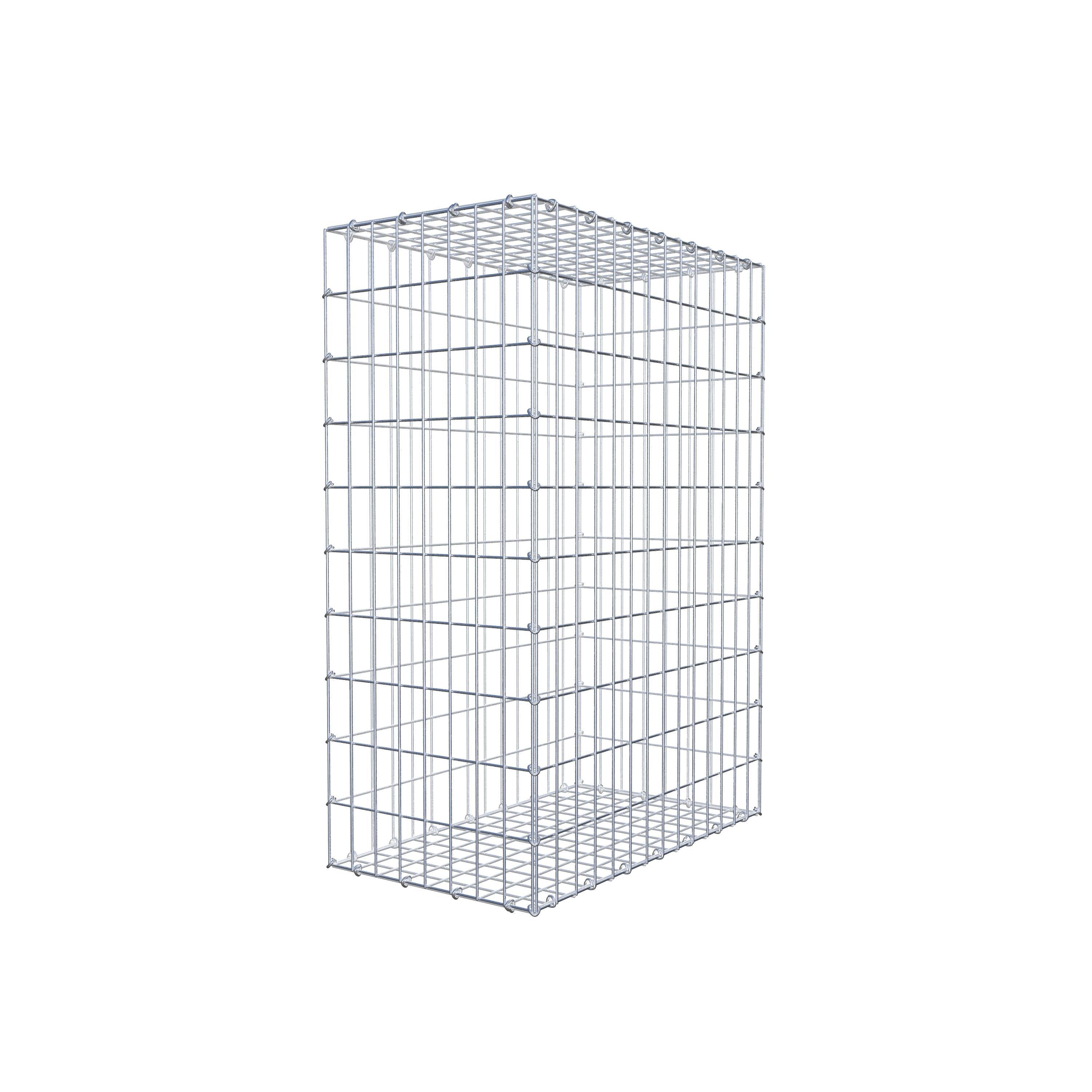 Gabião 100 cm x 70 cm x 40 cm (C x A x P), malhagem 5 cm x 10 cm, anel C