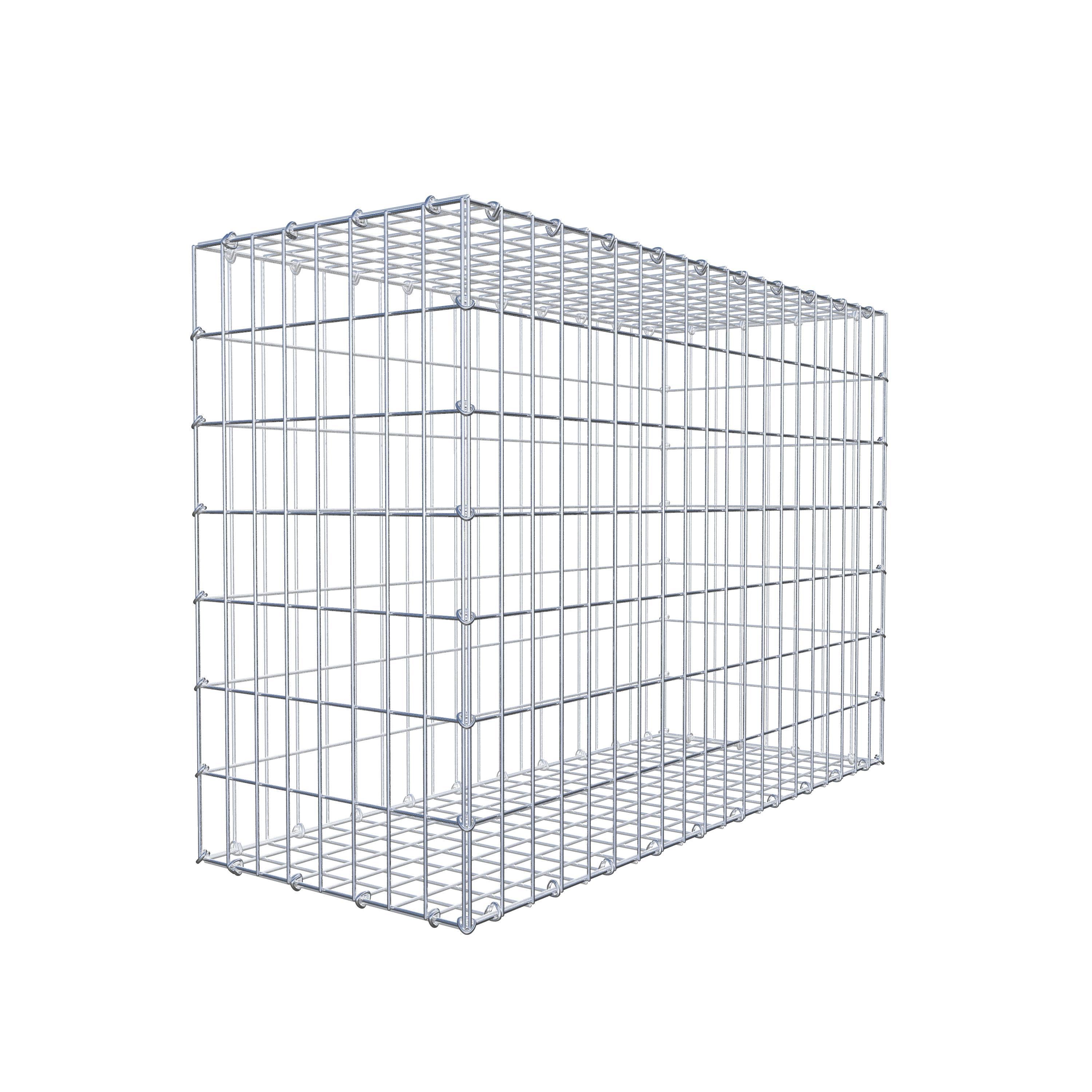 Gabião 100 cm x 70 cm x 40 cm (C x A x P), malhagem 5 cm x 10 cm, anel C