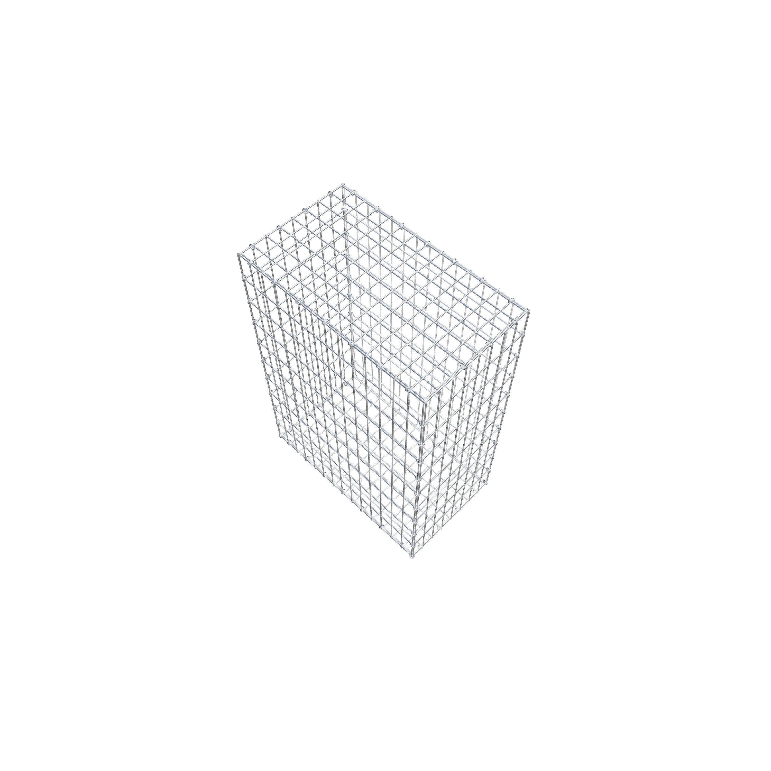 Gabião 100 cm x 70 cm x 40 cm (C x A x P), malhagem 5 cm x 10 cm, anel C