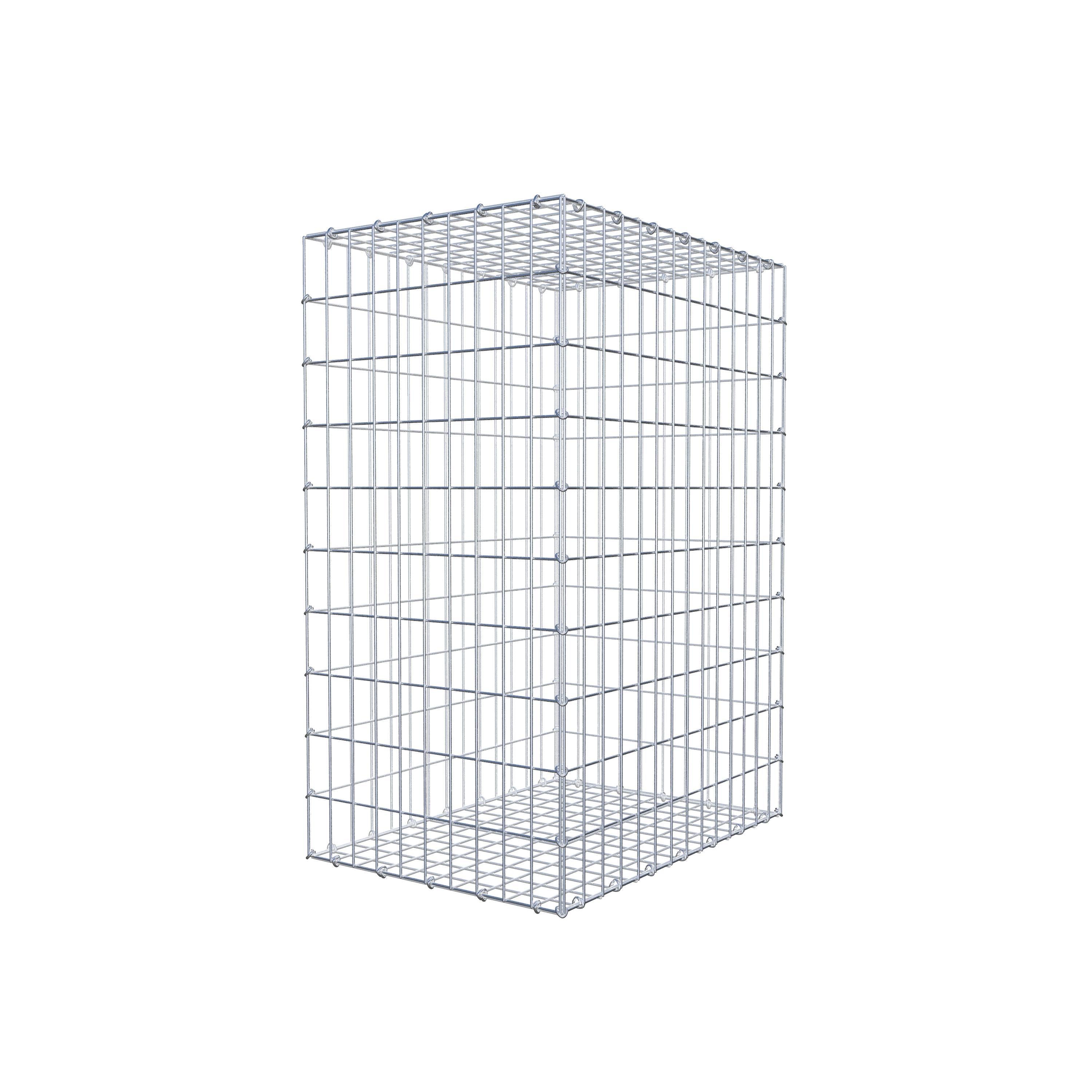 Schanskorf 100 cm x 70 cm x 50 cm (L x H x D), maaswijdte 5 cm x 10 cm, C-ring