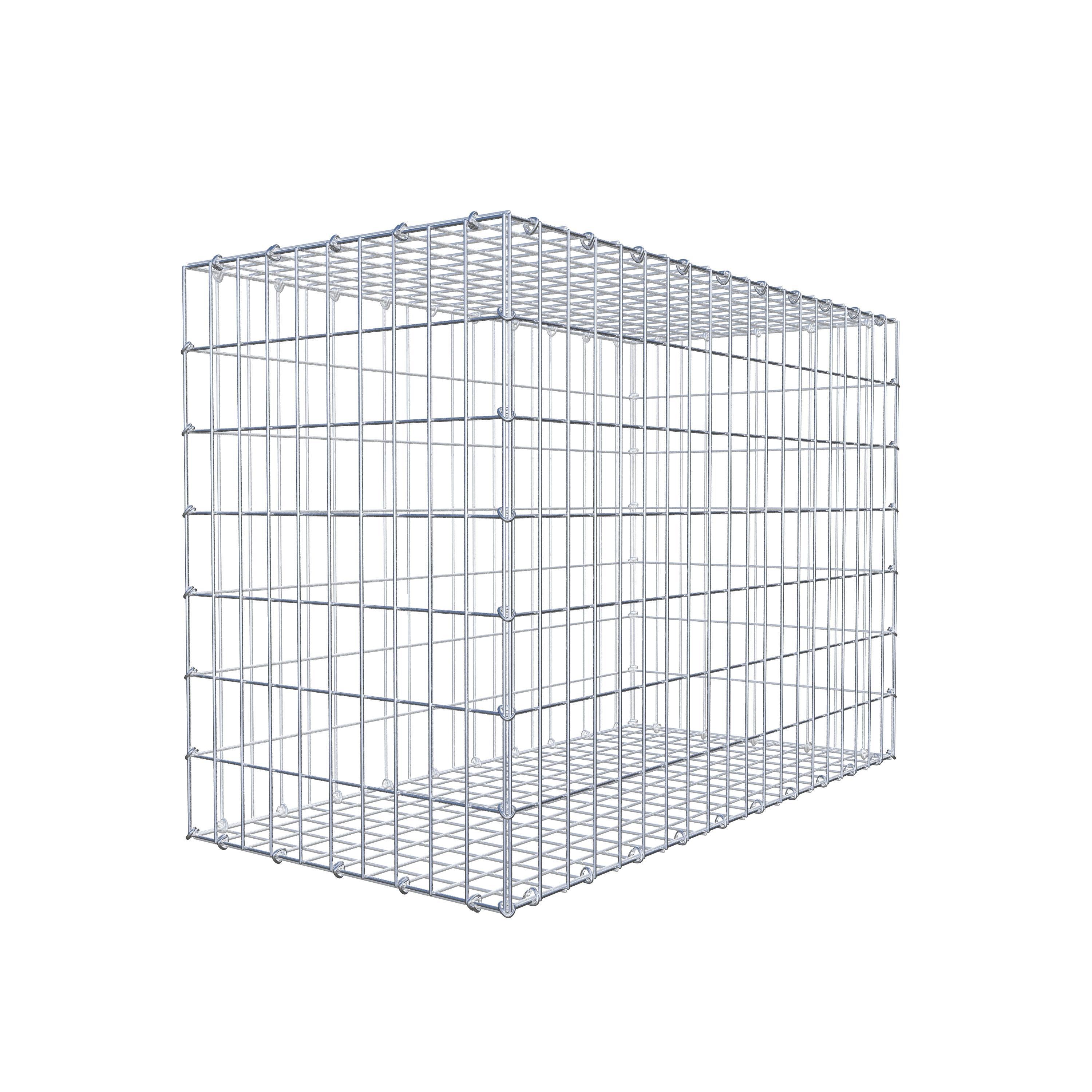 Schanskorf 100 cm x 70 cm x 50 cm (L x H x D), maaswijdte 5 cm x 10 cm, C-ring
