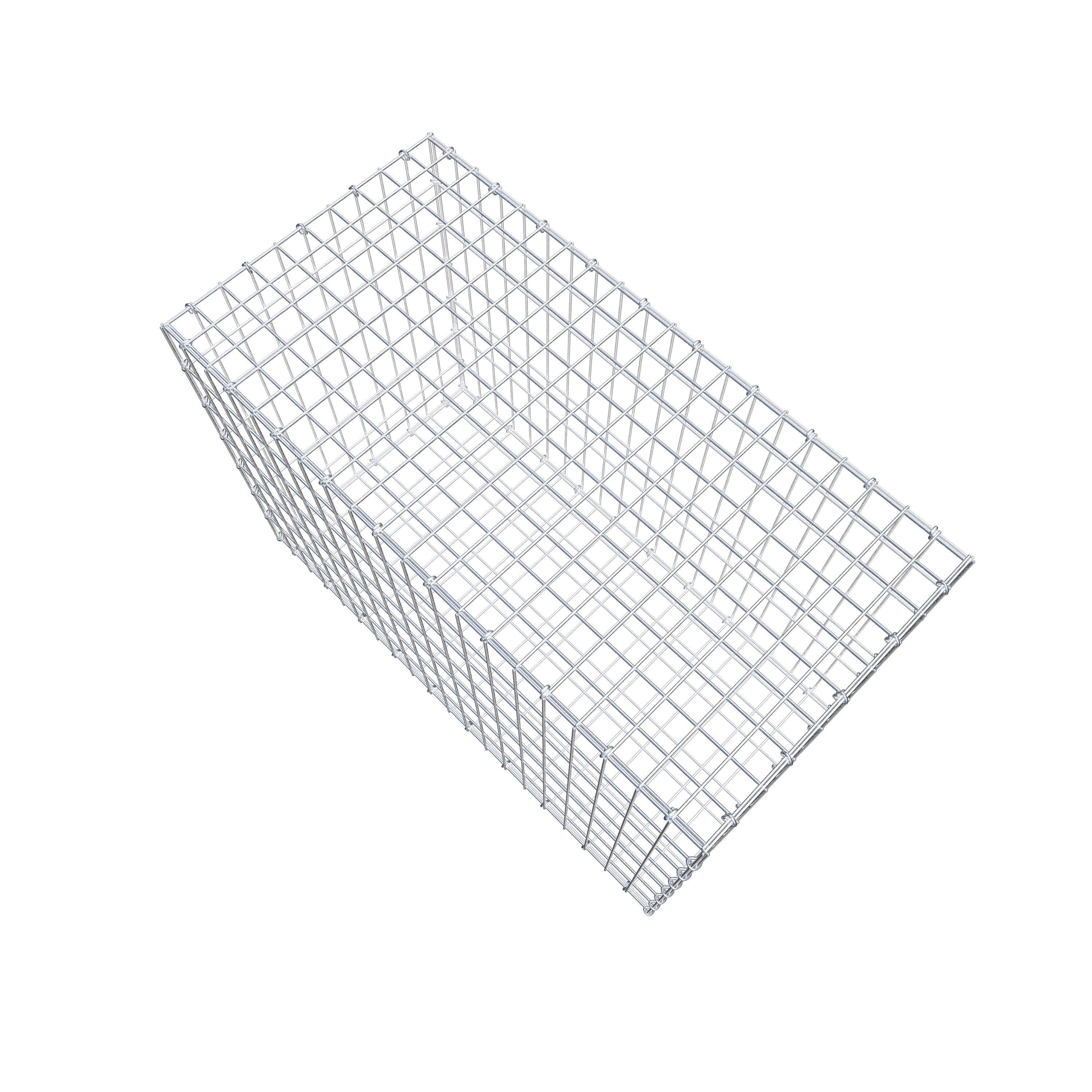 Schanskorf 100 cm x 70 cm x 50 cm (L x H x D), maaswijdte 5 cm x 10 cm, C-ring