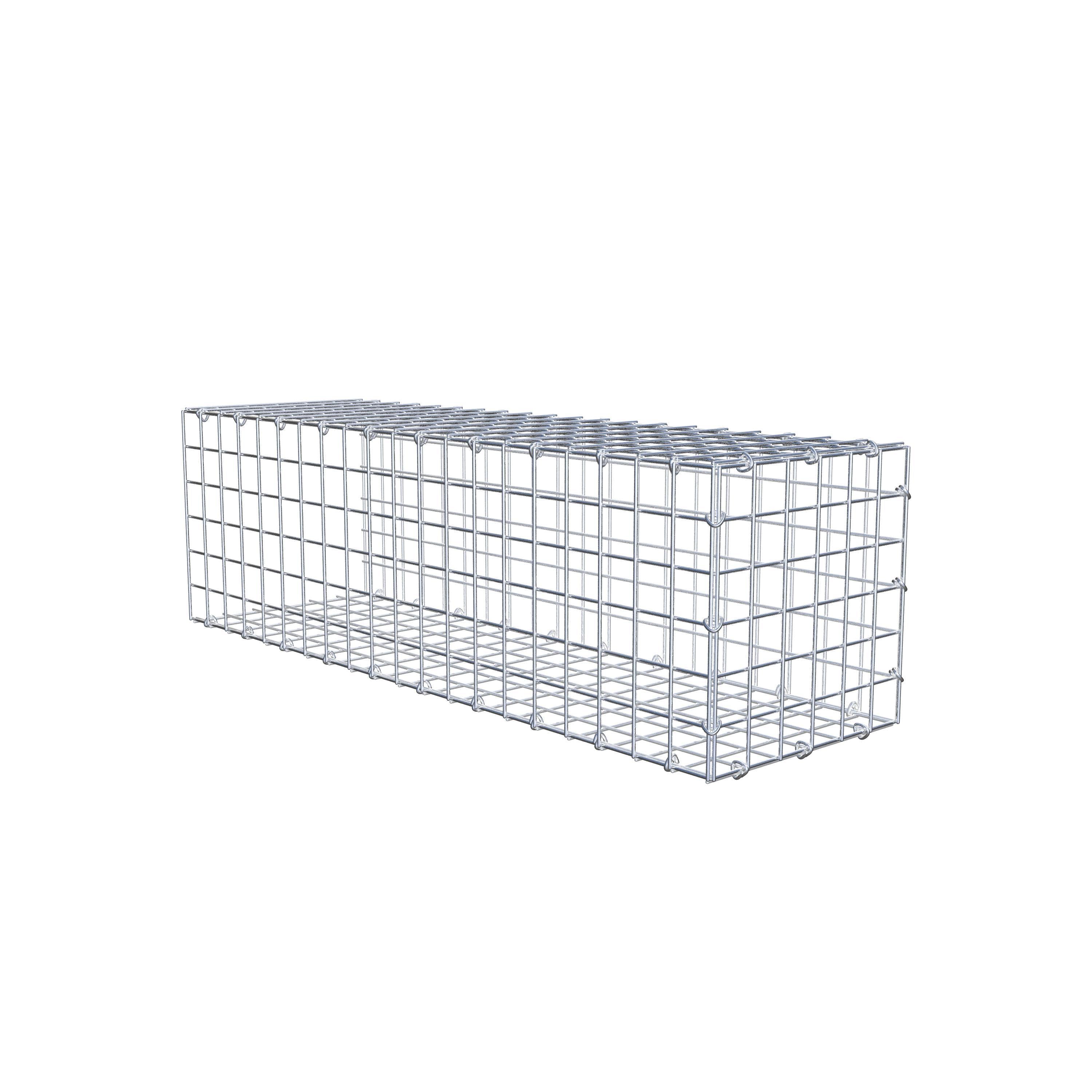 Gabião Tipo 2 100 cm x 30 cm x 30 cm (C x A x P), malhagem 5 cm x 5 cm, anel C