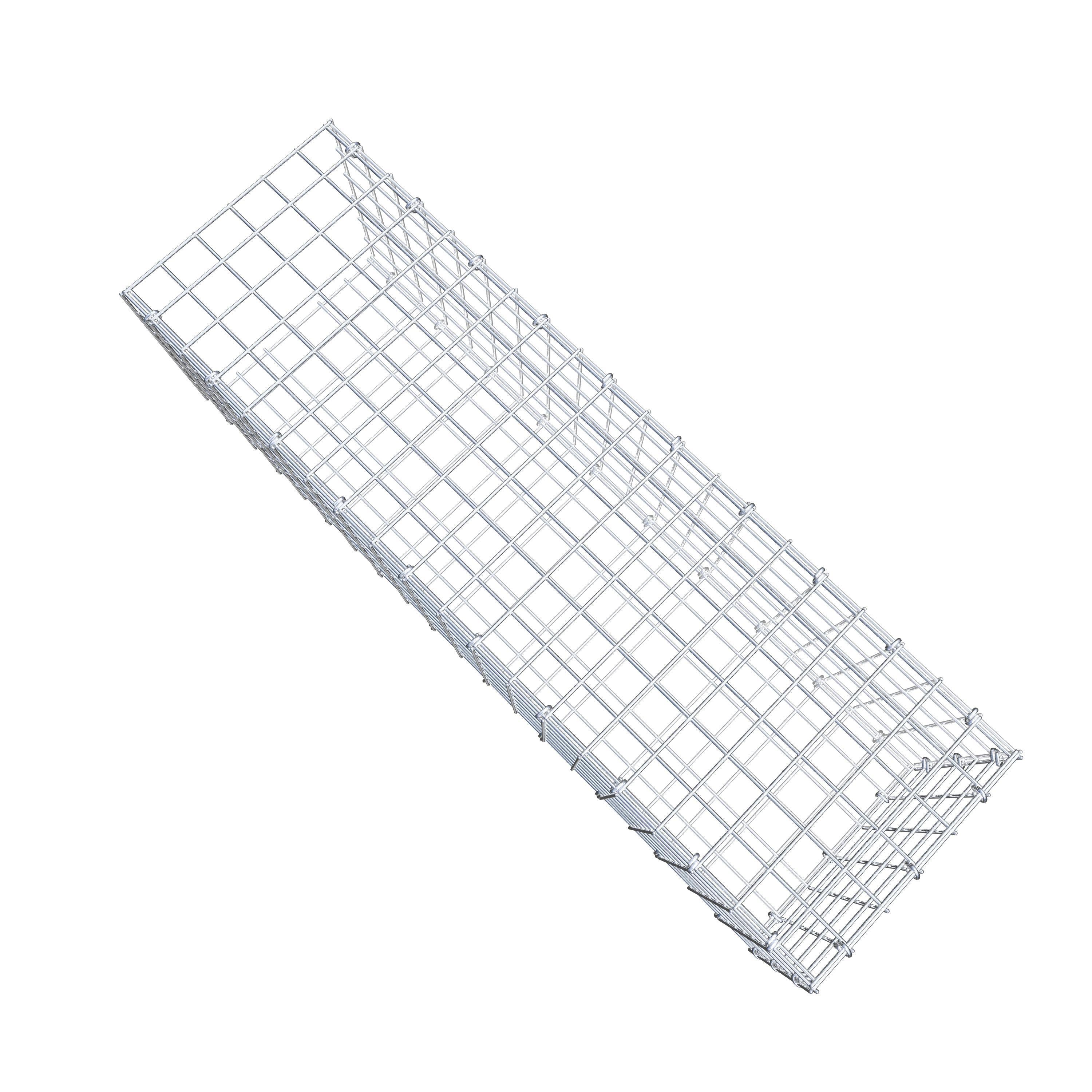Gabião Tipo 2 100 cm x 30 cm x 30 cm (C x A x P), malhagem 5 cm x 5 cm, anel C