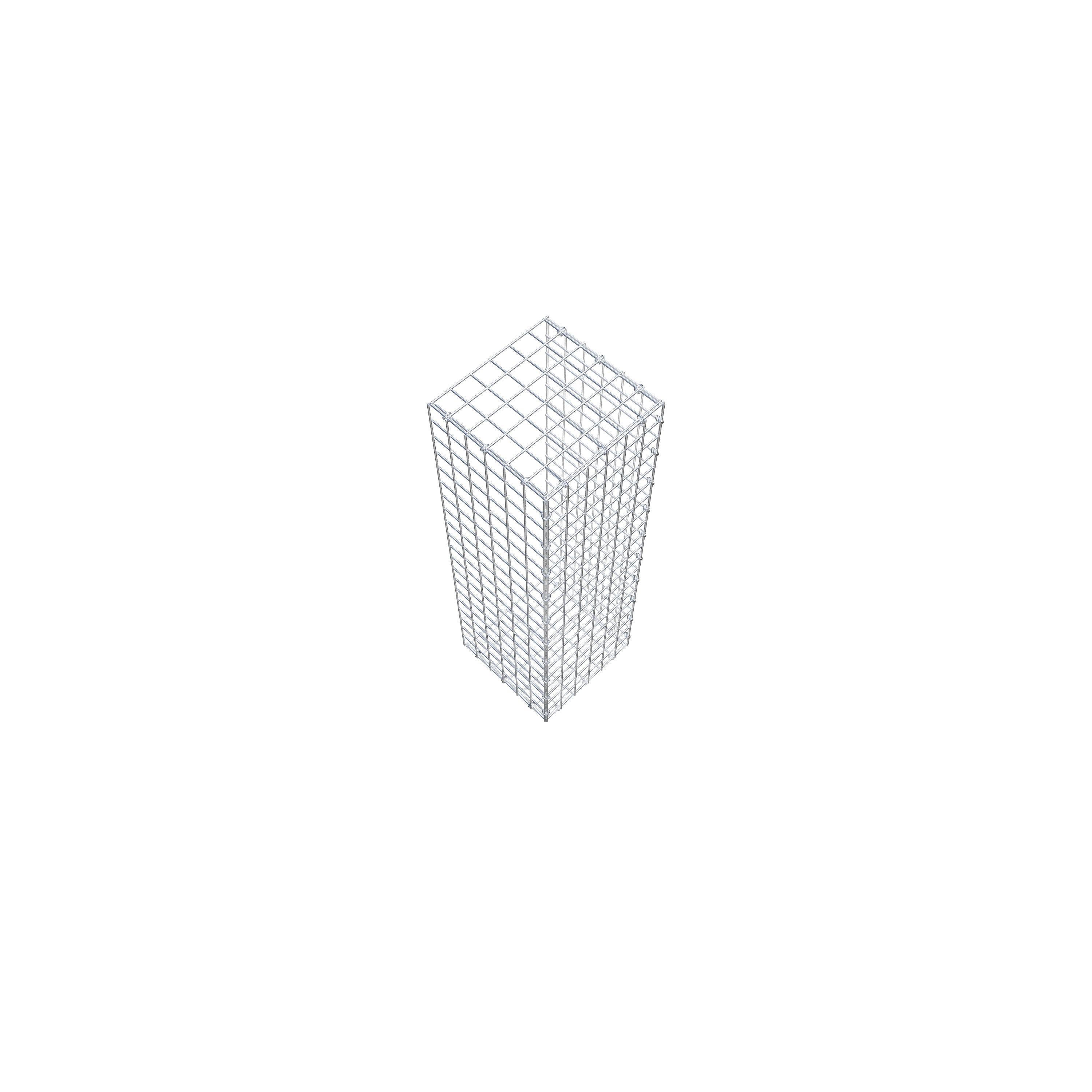 Gabião Tipo 2 100 cm x 30 cm x 30 cm (C x A x P), malhagem 5 cm x 5 cm, anel C