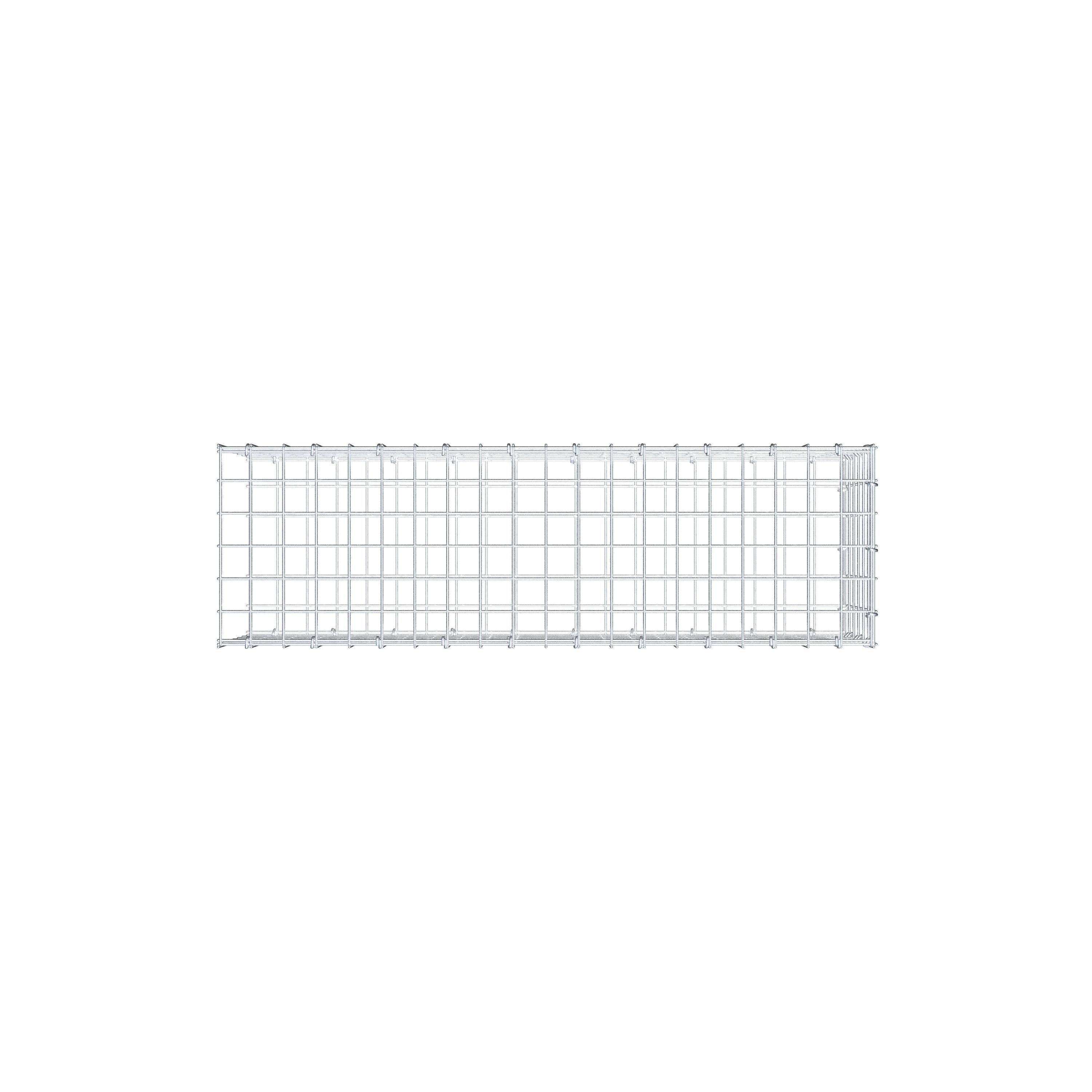 Gabião Tipo 2 100 cm x 30 cm x 30 cm (C x A x P), malhagem 5 cm x 5 cm, anel C