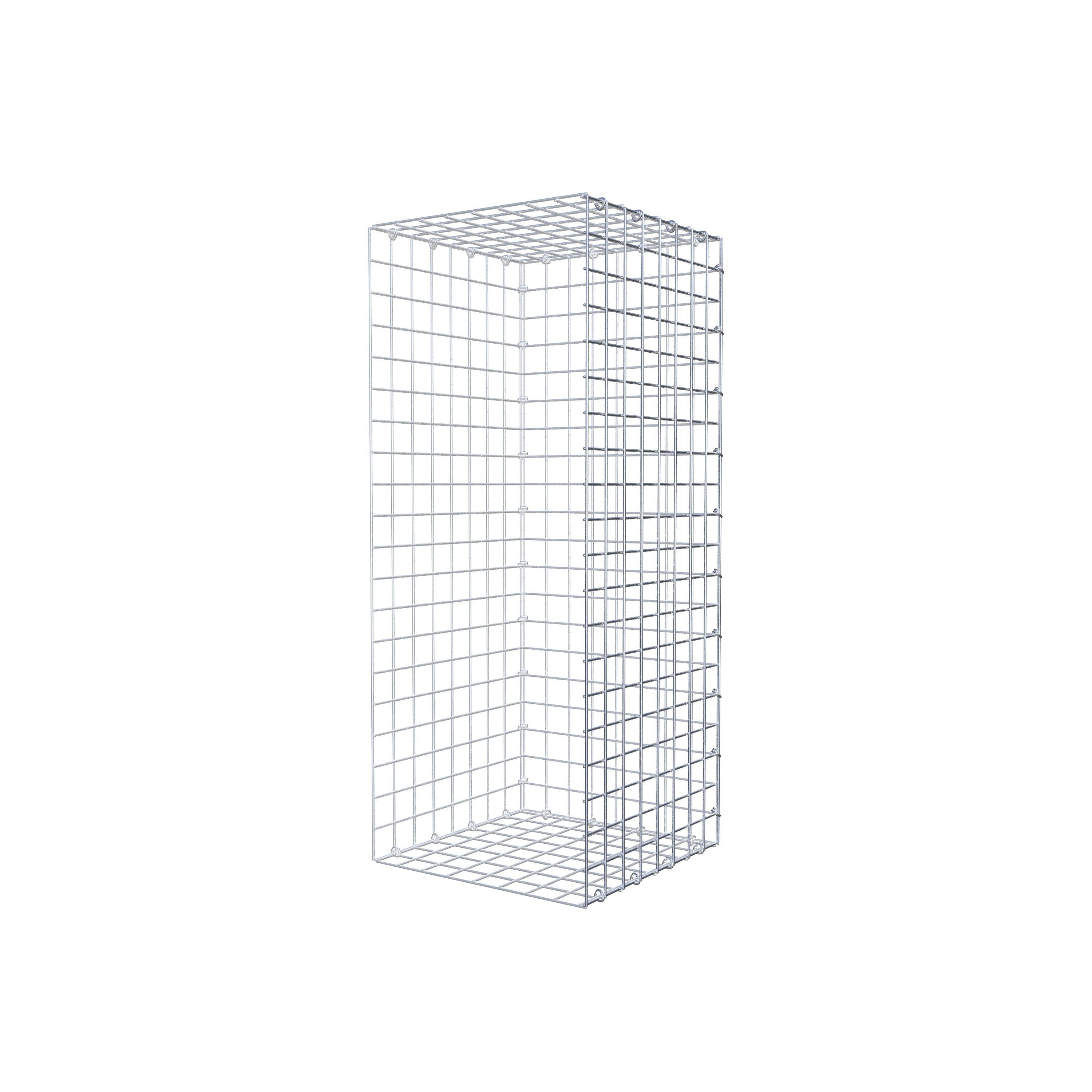 Gabião Tipo 2 100 cm x 40 cm x 40 cm (C x A x P), malhagem 5 cm x 5 cm, anel C