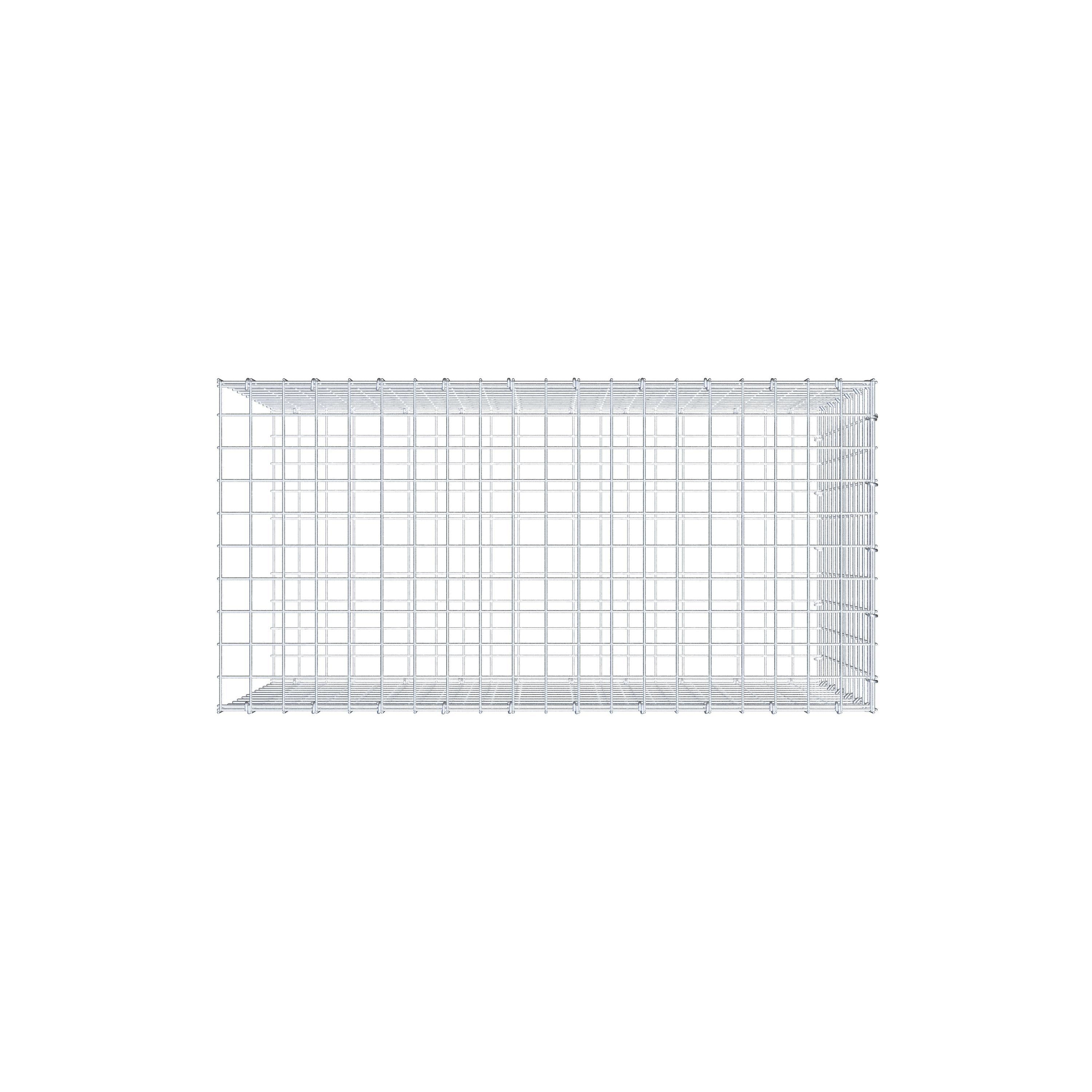 Anbaugabione Typ 2 100 cm x 60 cm x 50 cm (L x H x T), Maschenweite 5 cm x 5 cm, C-Ring