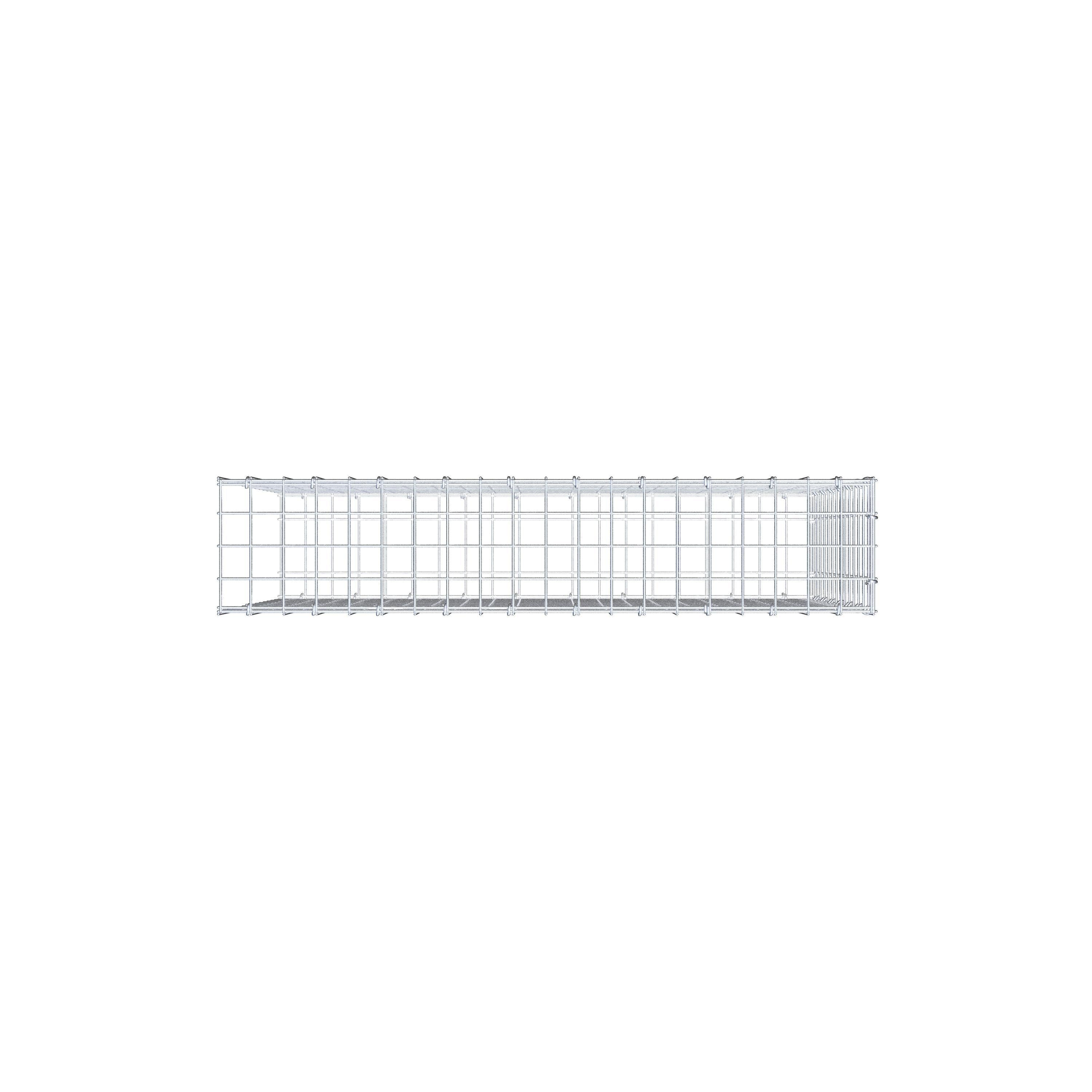 Gabião Tipo 2 100 cm x 70 cm x 20 cm (C x A x P), malhagem 5 cm x 5 cm, anel C