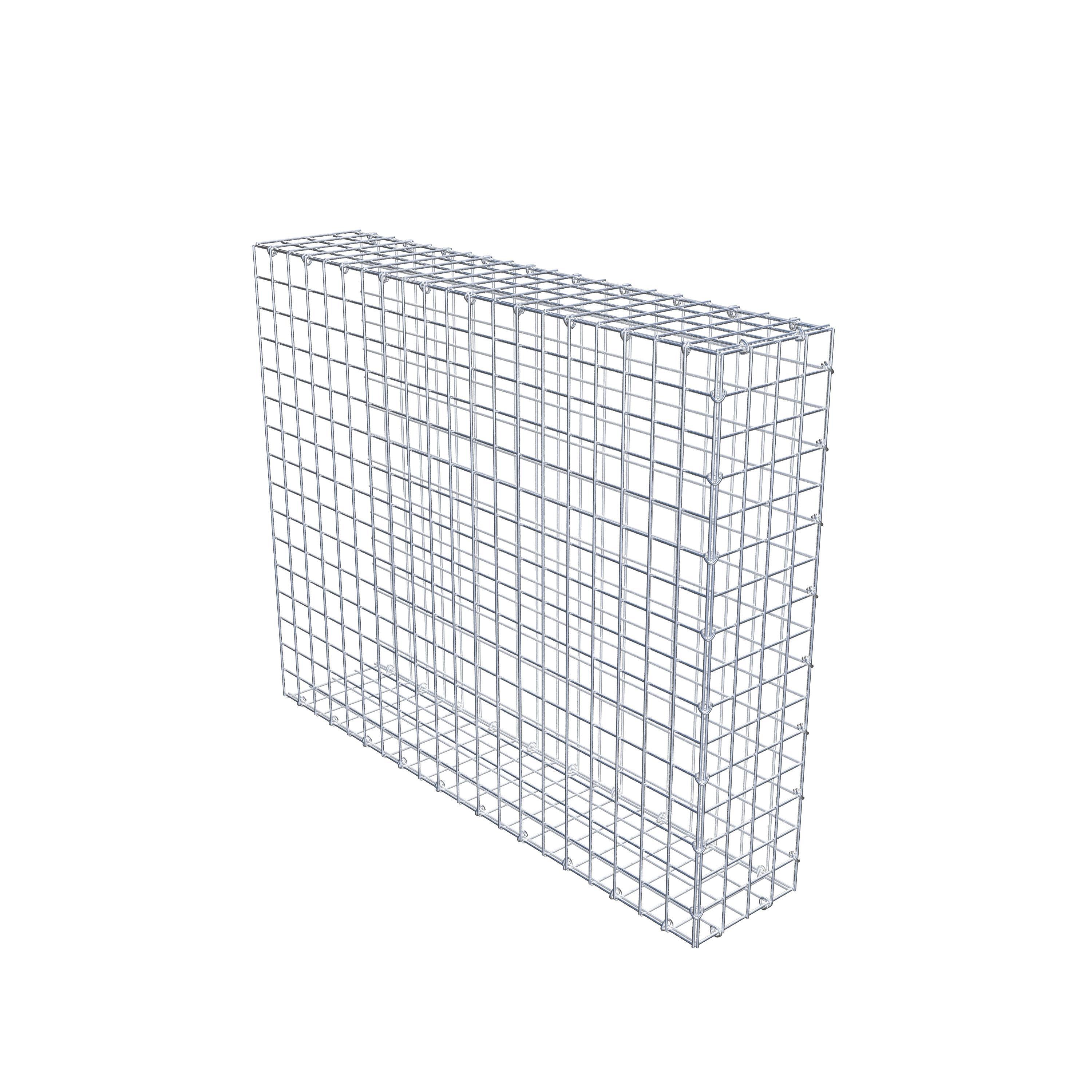 Gavión complementario de tipo 2 100 cm x 80 cm x 20 cm (largo x alto x fondo), malla 5 cm x 5 cm, anillo en C