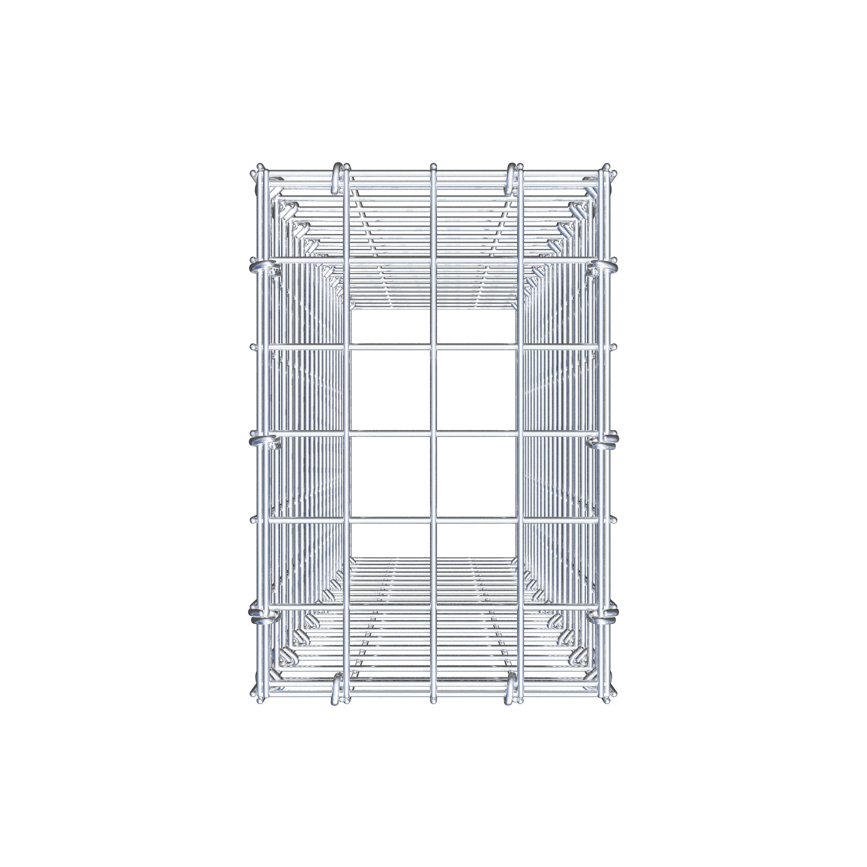 Mounted gabion type 3 100 cm x 20 cm x 30 cm (L x H x D), mesh size 5 cm x 5 cm, C-ring