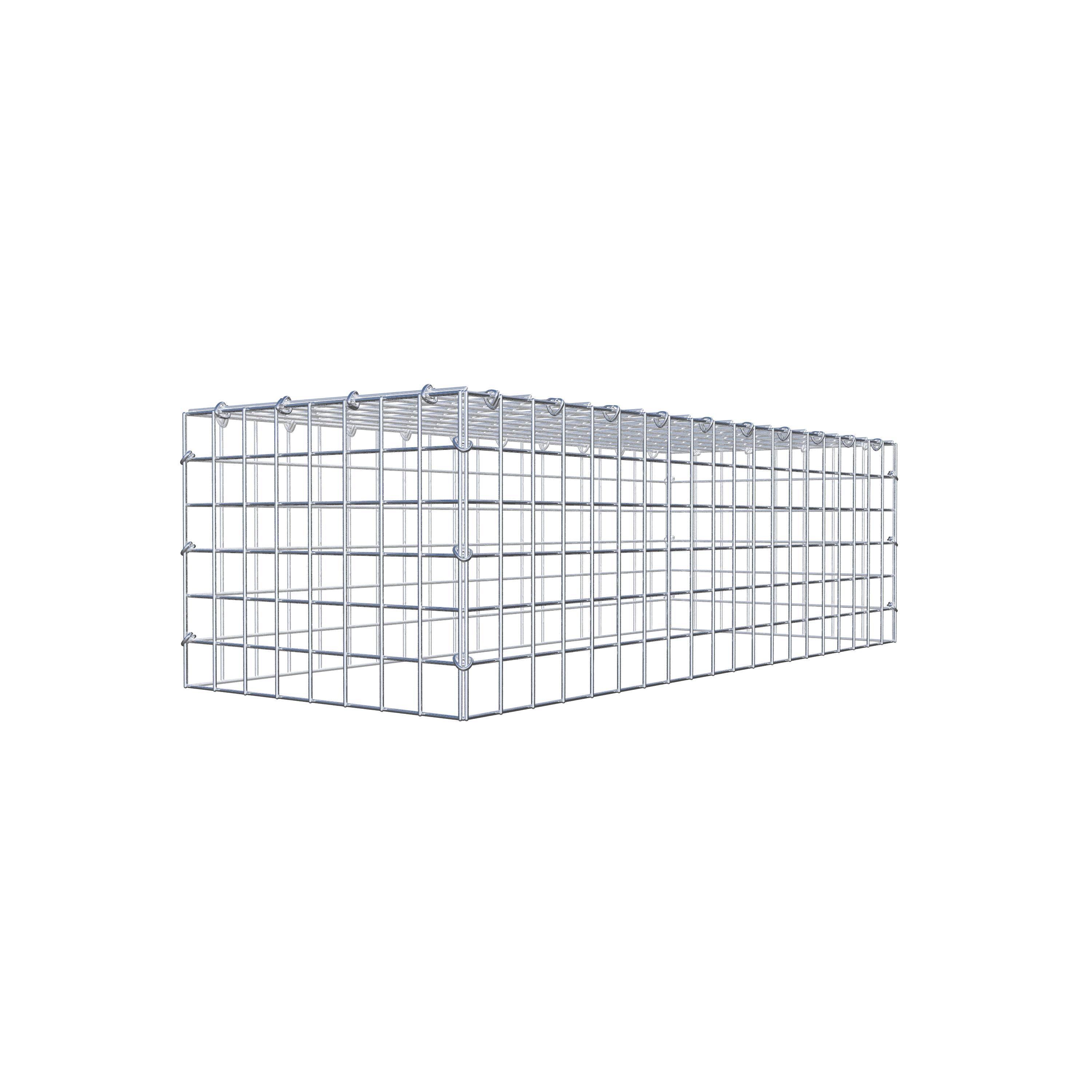 Mounted gabion type 3 100 cm x 30 cm x 40 cm (L x H x D), mesh size 5 cm x 5 cm, C-ring