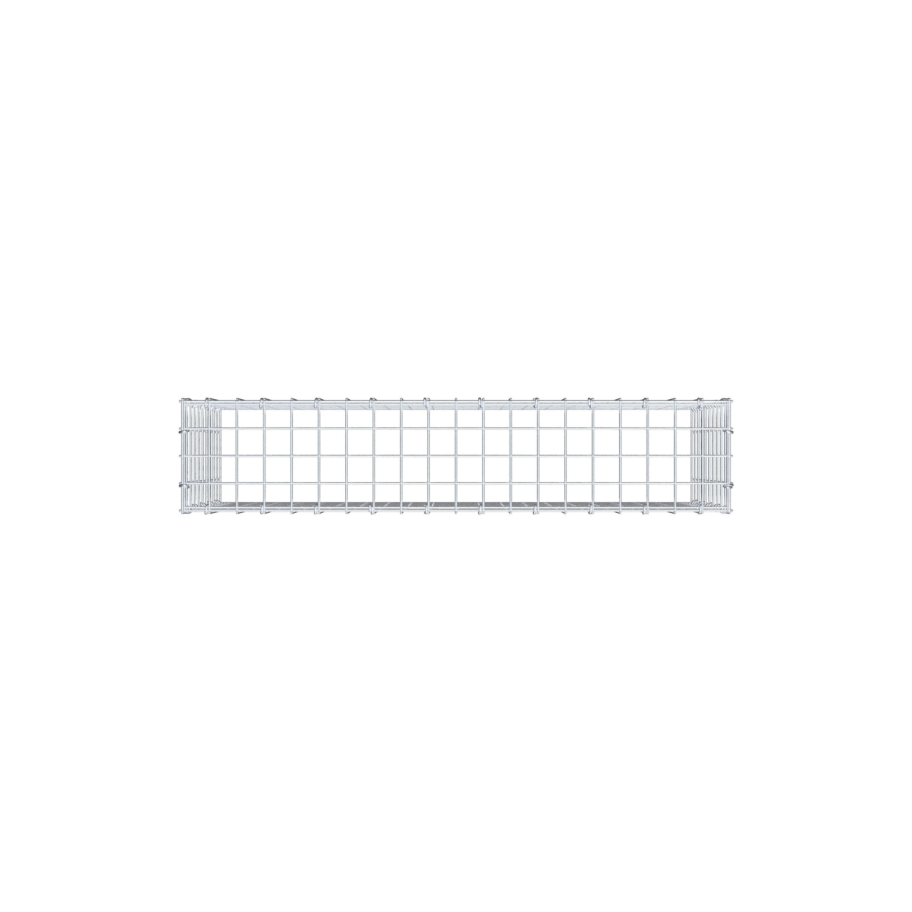 Fourche rapportée type 3 100 cm x 50 cm x 20 cm (L x H x P), mailles 5 cm x 5 cm, anneau C