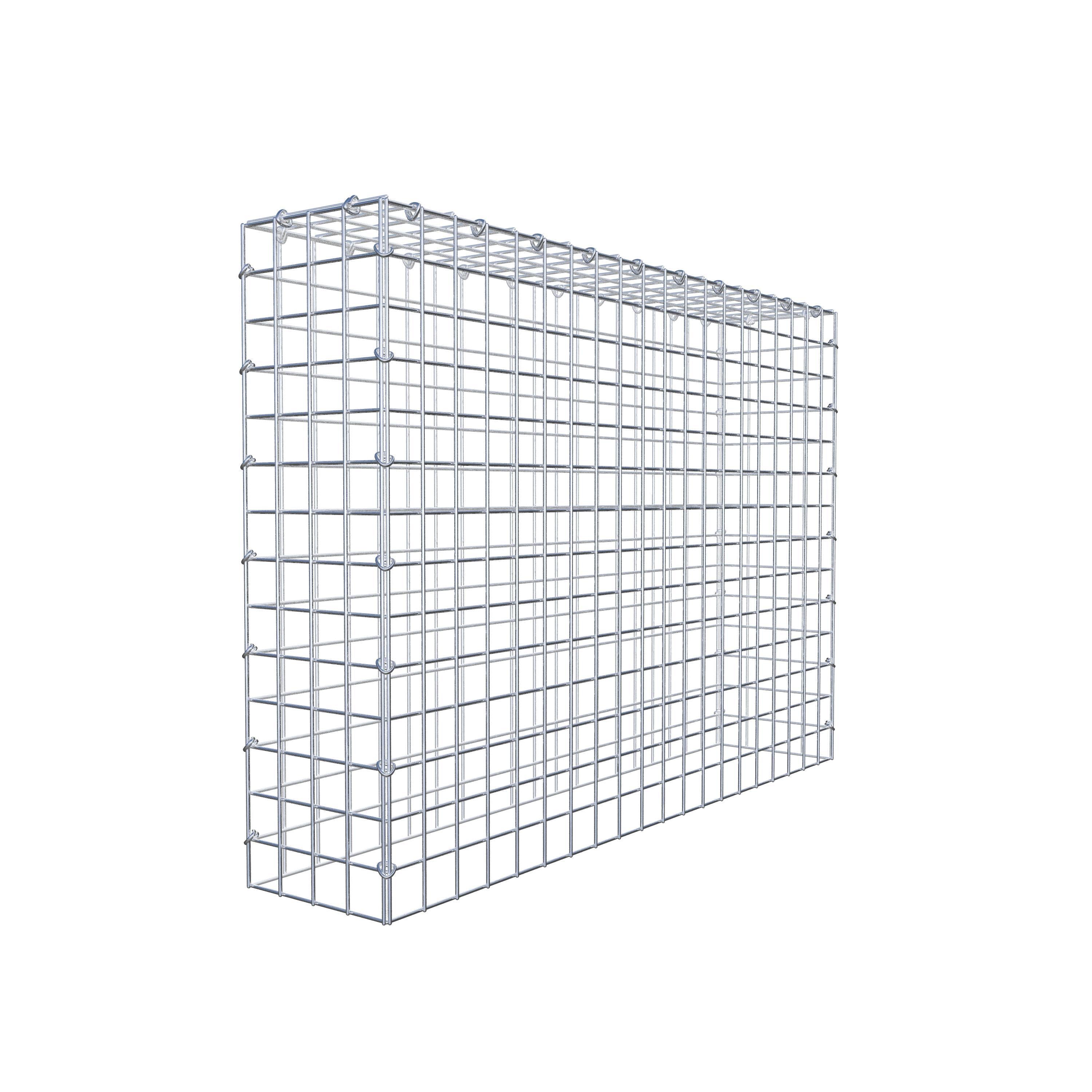 Mounted gabion type 3 100 cm x 70 cm x 20 cm (L x H x D), mesh size 5 cm x 5 cm, C-ring