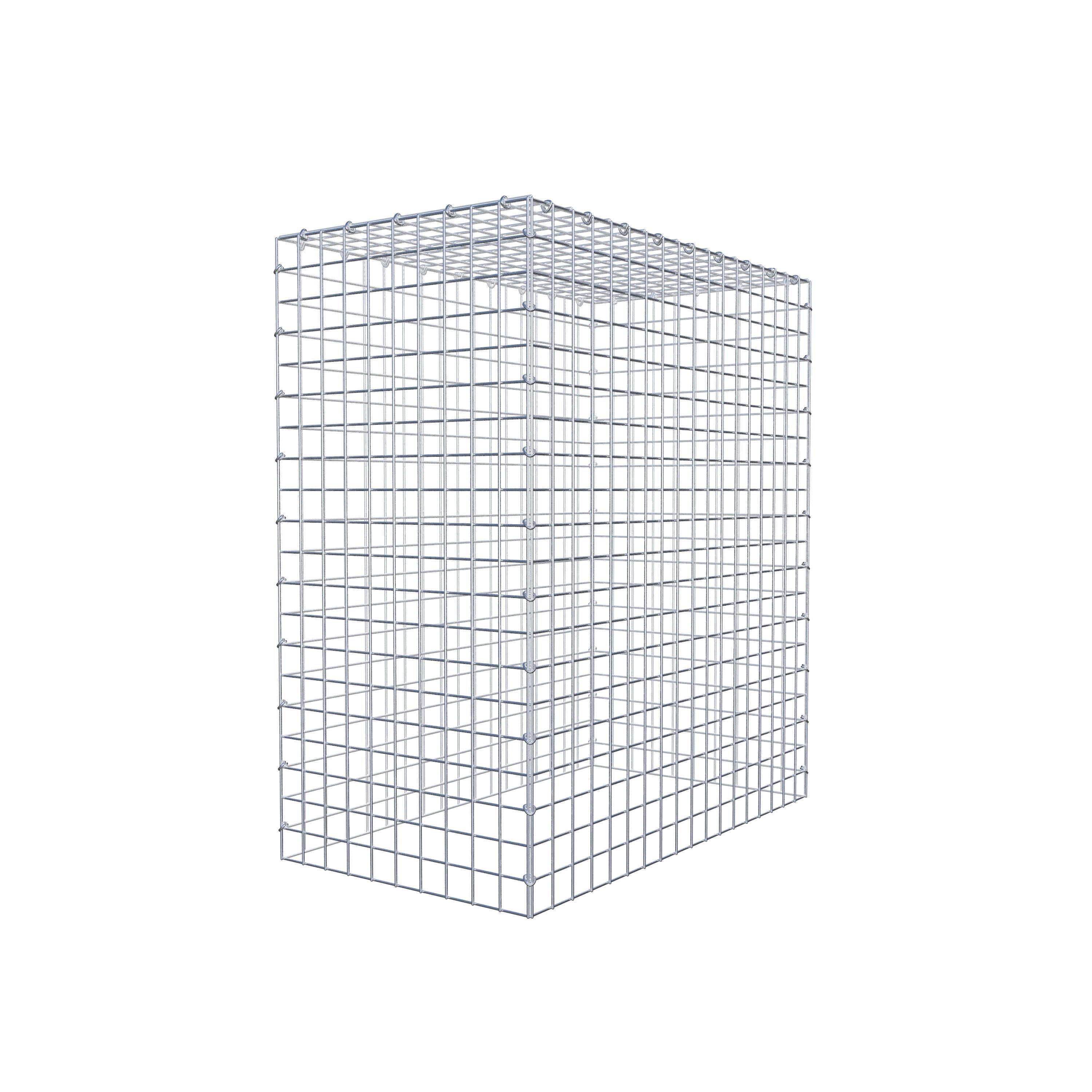 Typ 3 påbyggnadsgabion 100 cm x 90 cm x 50 cm (L x H x D), maskstorlek 5 cm x 5 cm, C-ring