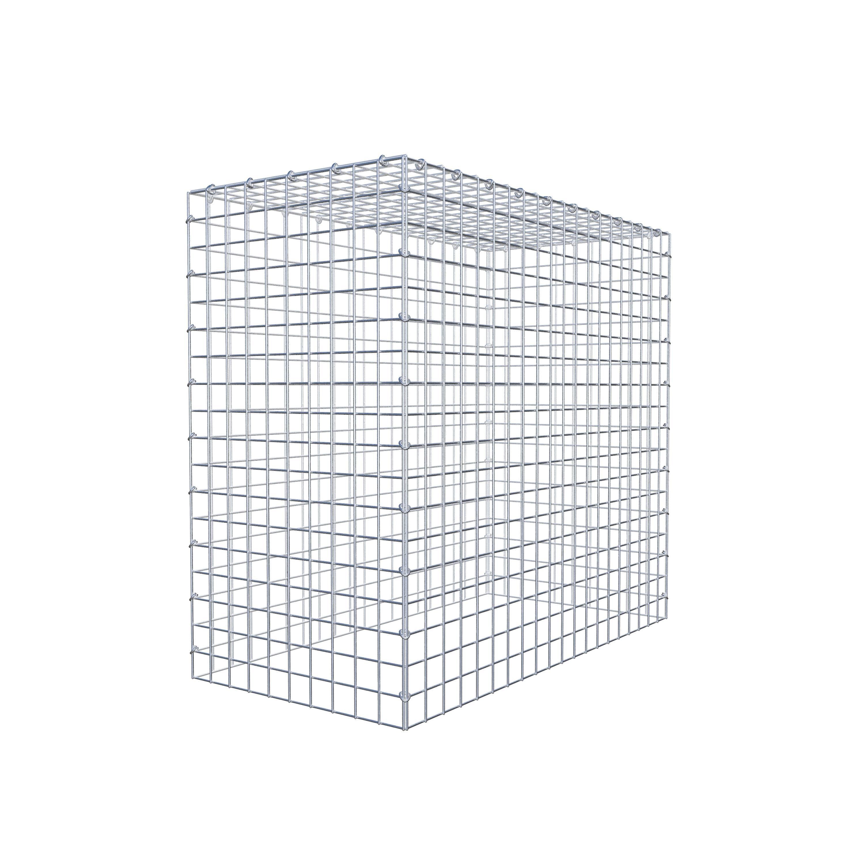 Typ 3 påbyggnadsgabion 100 cm x 90 cm x 50 cm (L x H x D), maskstorlek 5 cm x 5 cm, C-ring