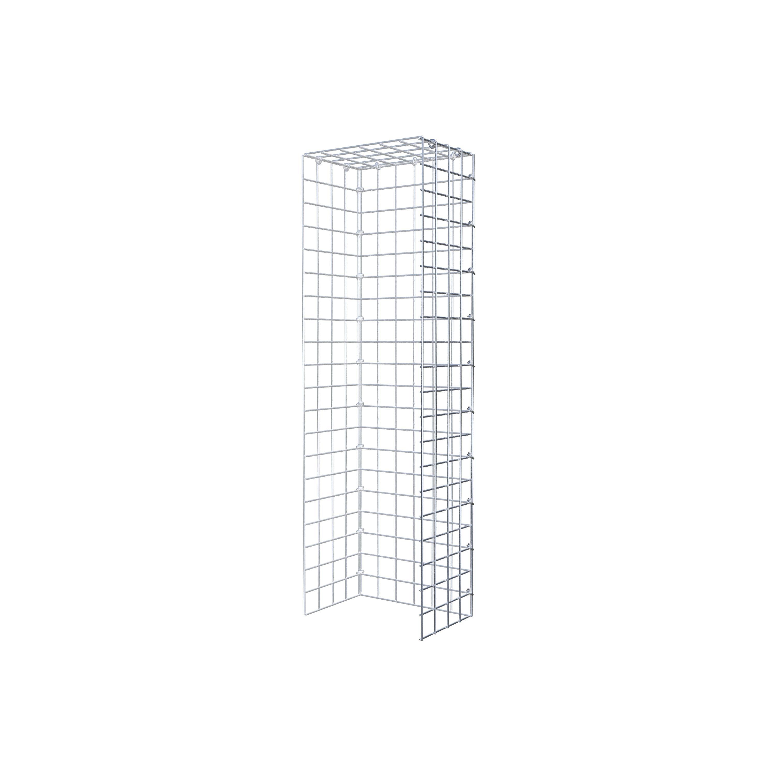 Fourche rapportée type 4 100 cm x 20 cm x 30 cm (L x H x P), mailles 5 cm x 5 cm, anneau C