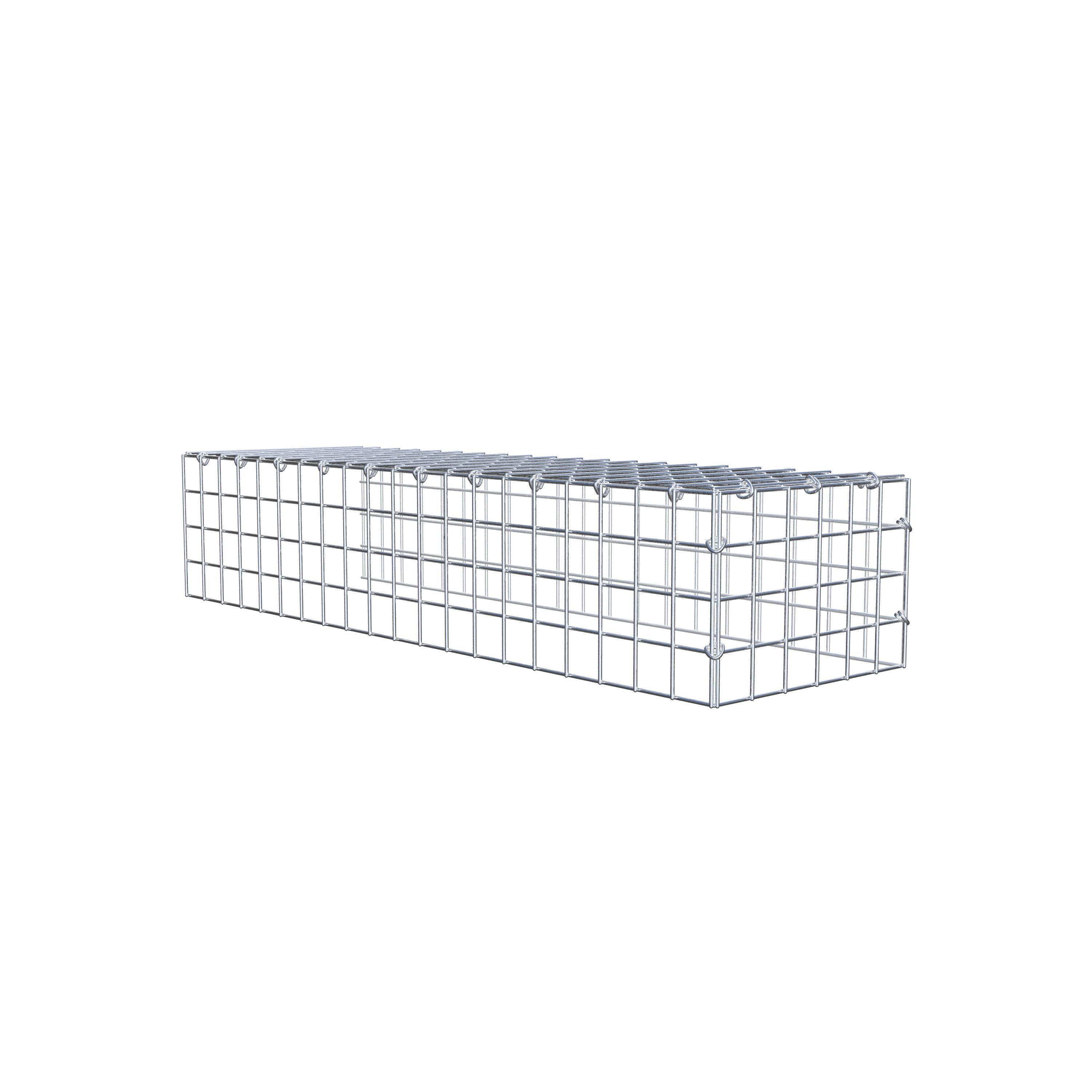 Fourche rapportée type 4 100 cm x 20 cm x 30 cm (L x H x P), mailles 5 cm x 5 cm, anneau C