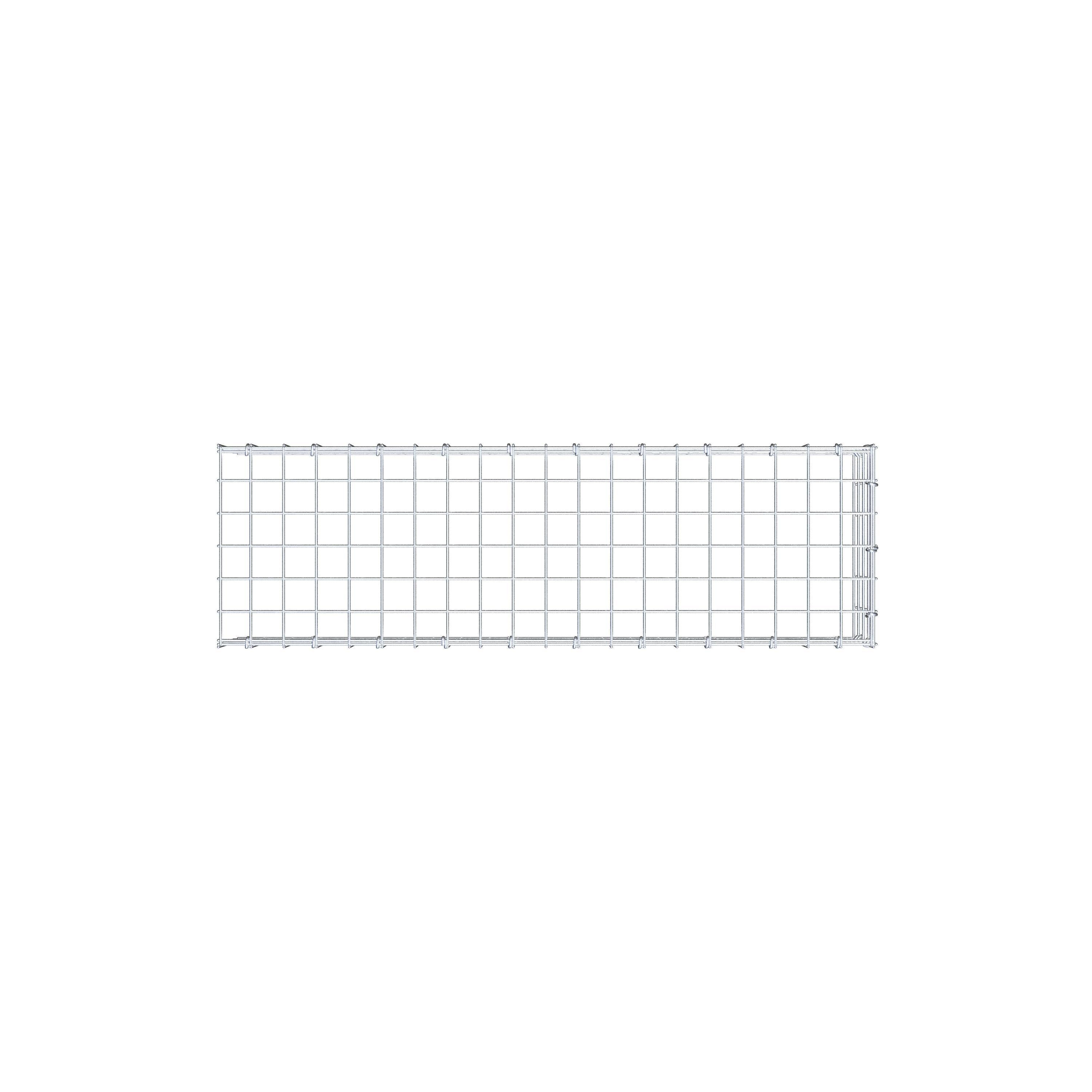 Fourche rapportée type 4 100 cm x 20 cm x 30 cm (L x H x P), mailles 5 cm x 5 cm, anneau C
