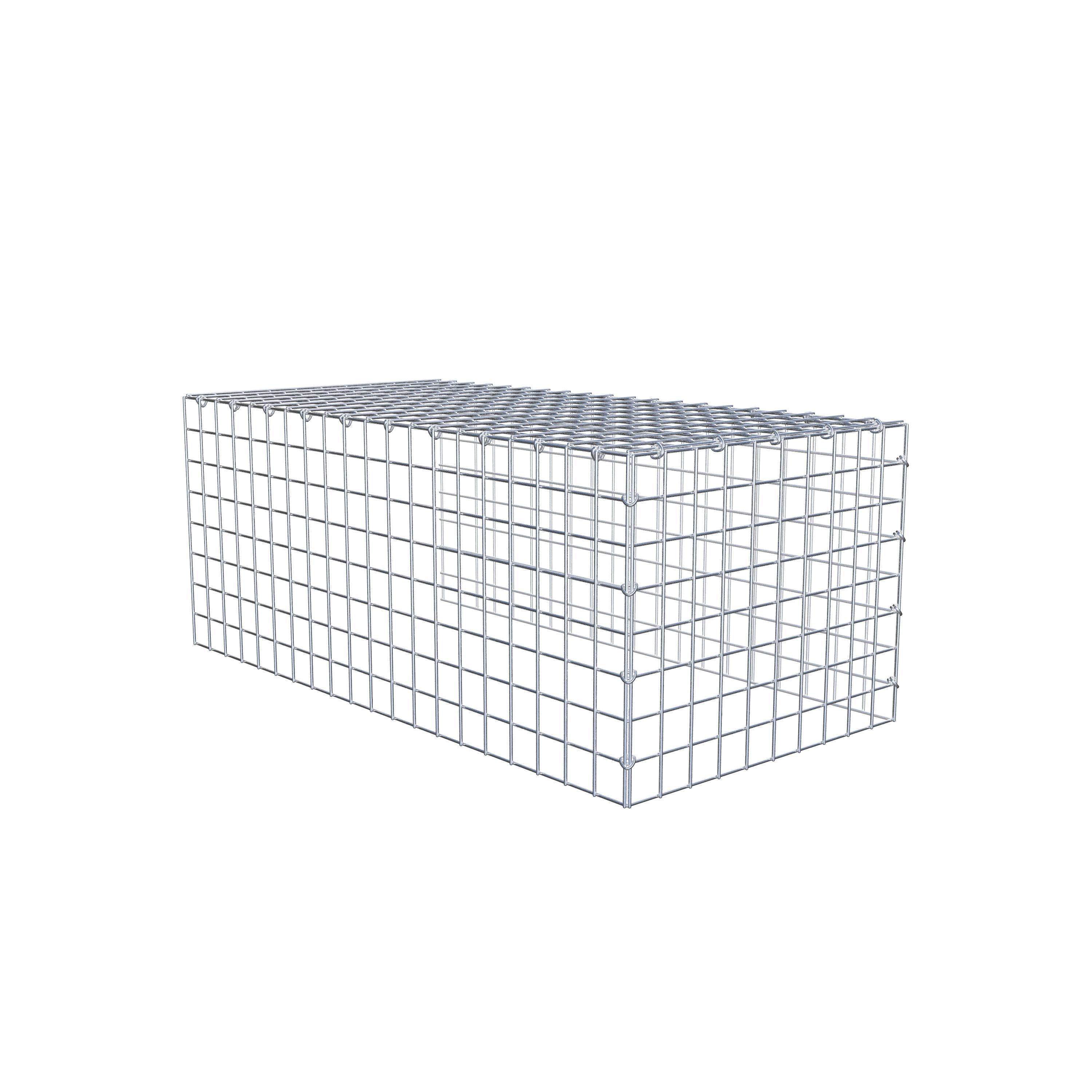 Fourche rapportée type 4 100 cm x 40 cm x 50 cm (L x H x P), mailles 5 cm x 5 cm, anneau C
