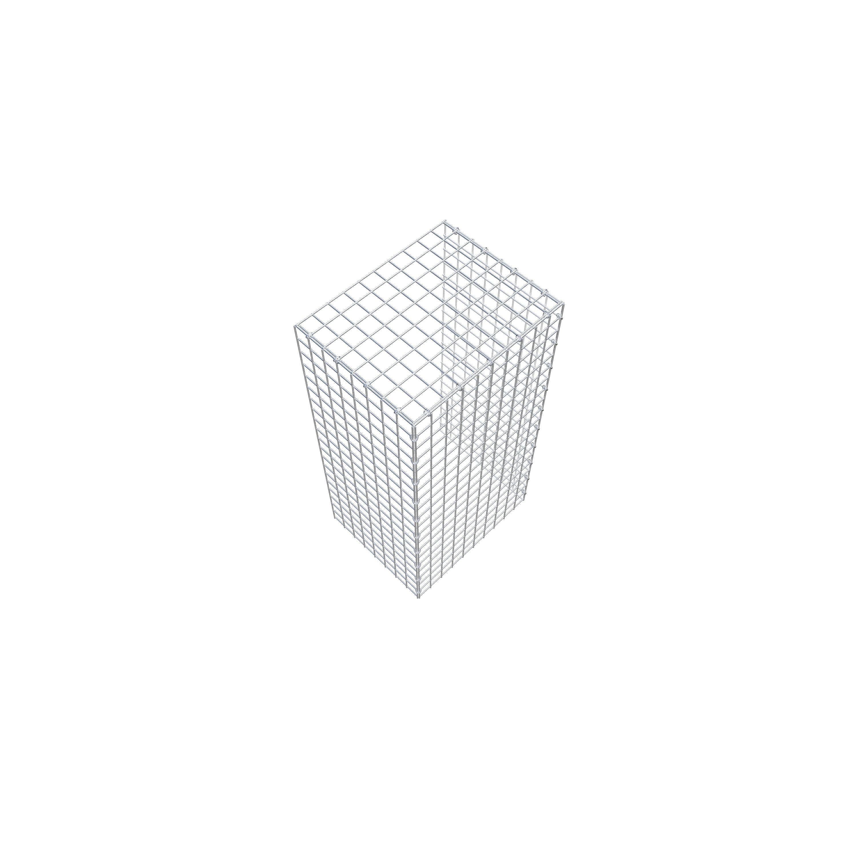 Fourche rapportée type 4 100 cm x 40 cm x 50 cm (L x H x P), mailles 5 cm x 5 cm, anneau C