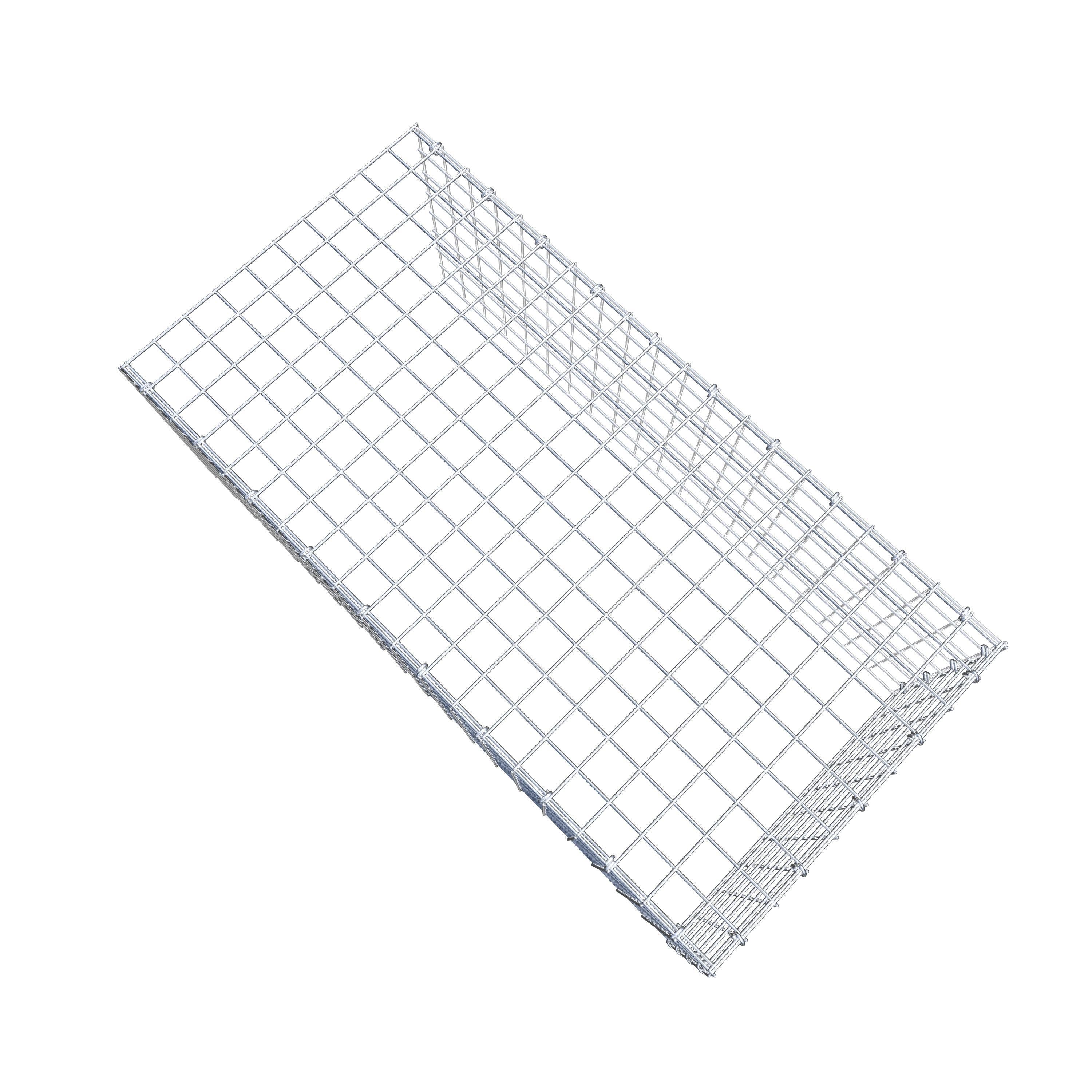 Fourche rapportée type 4 100 cm x 40 cm x 50 cm (L x H x P), mailles 5 cm x 5 cm, anneau C