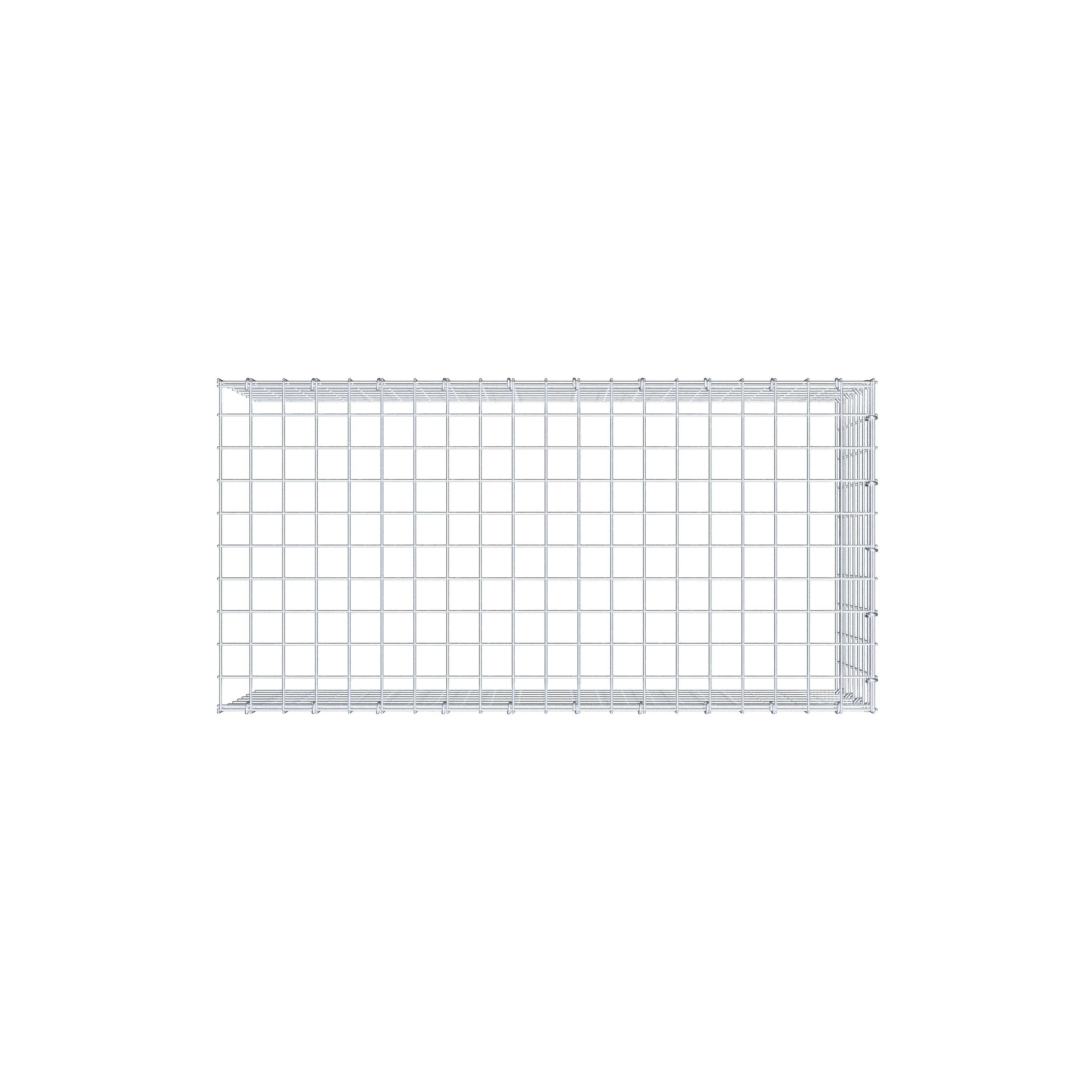 Fourche rapportée type 4 100 cm x 40 cm x 50 cm (L x H x P), mailles 5 cm x 5 cm, anneau C