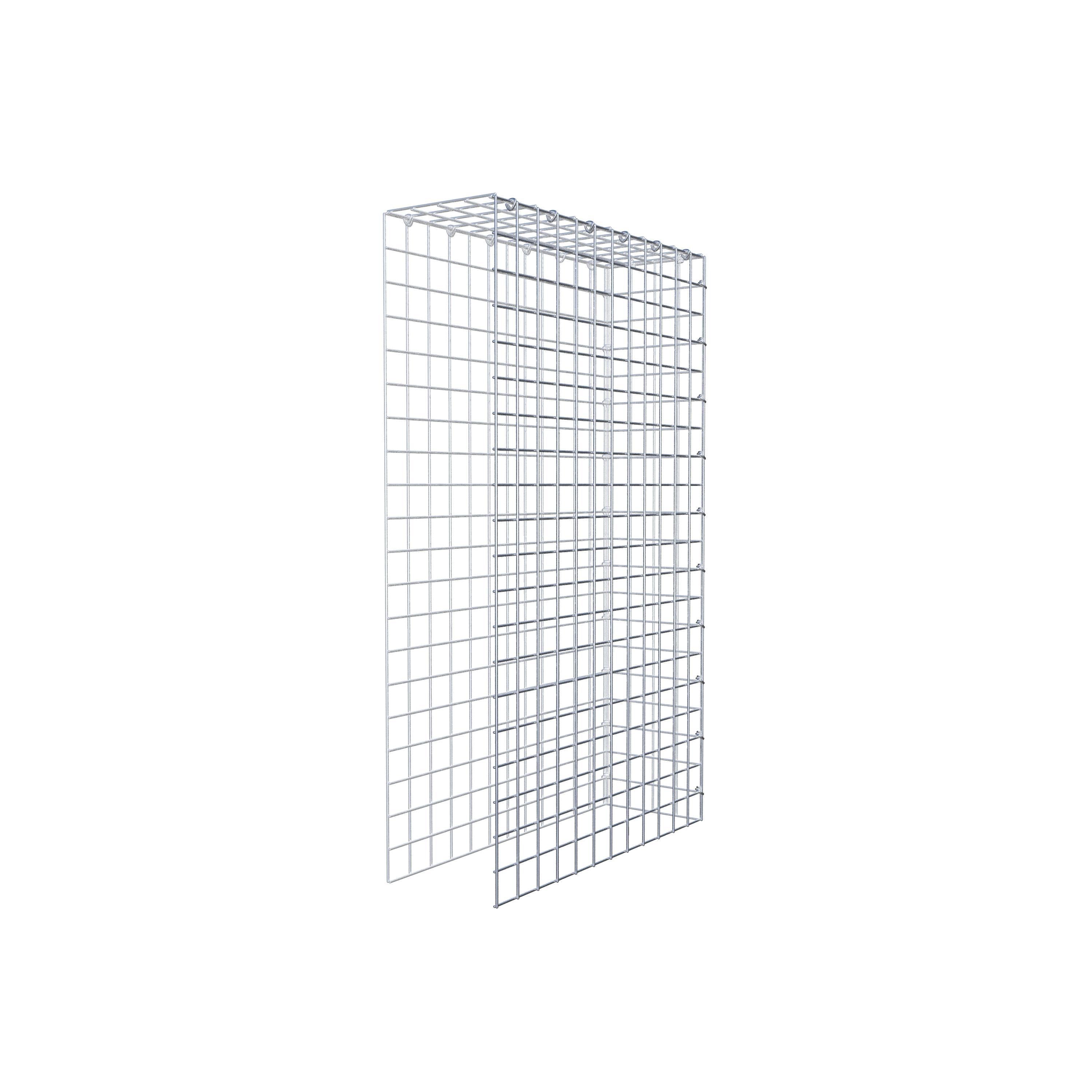 Anbaugabione Typ 4 100 cm x 60 cm x 20 cm (L x H x T), Maschenweite 5 cm x 5 cm, C-Ring