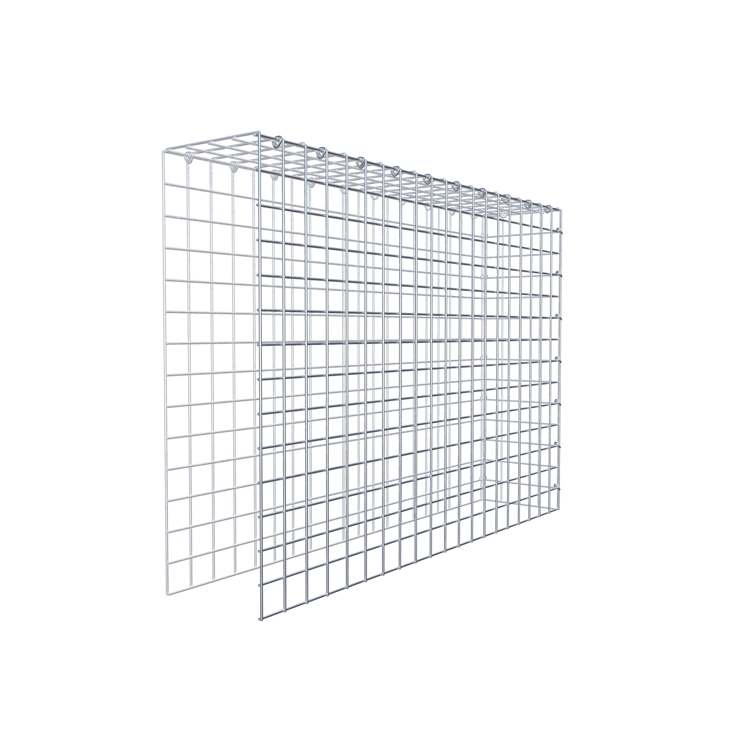 Gabião Tipo 4 100 cm x 70 cm x 20 cm (C x A x P), malhagem 5 cm x 5 cm, anel C