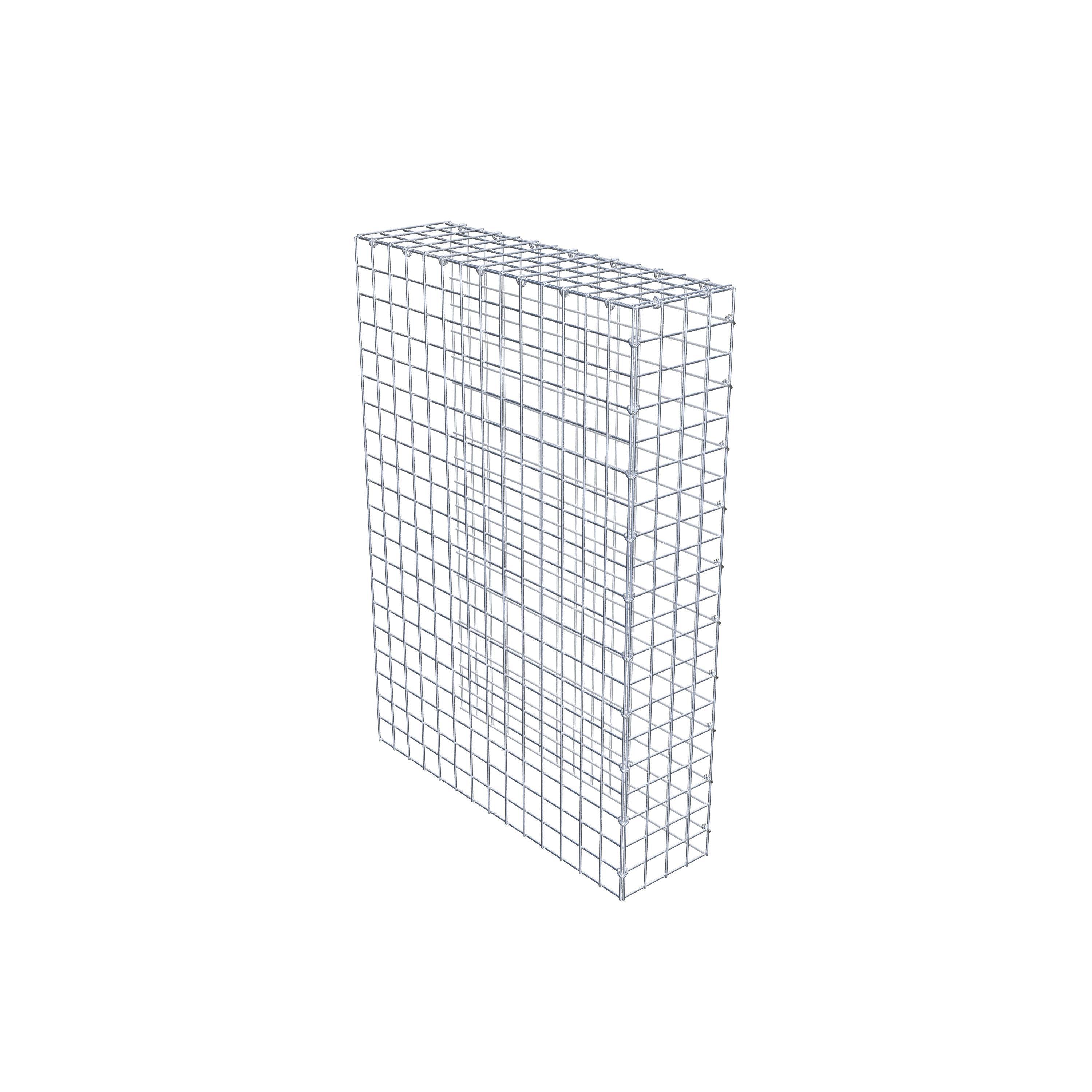 Gabião Tipo 4 100 cm x 70 cm x 20 cm (C x A x P), malhagem 5 cm x 5 cm, anel C