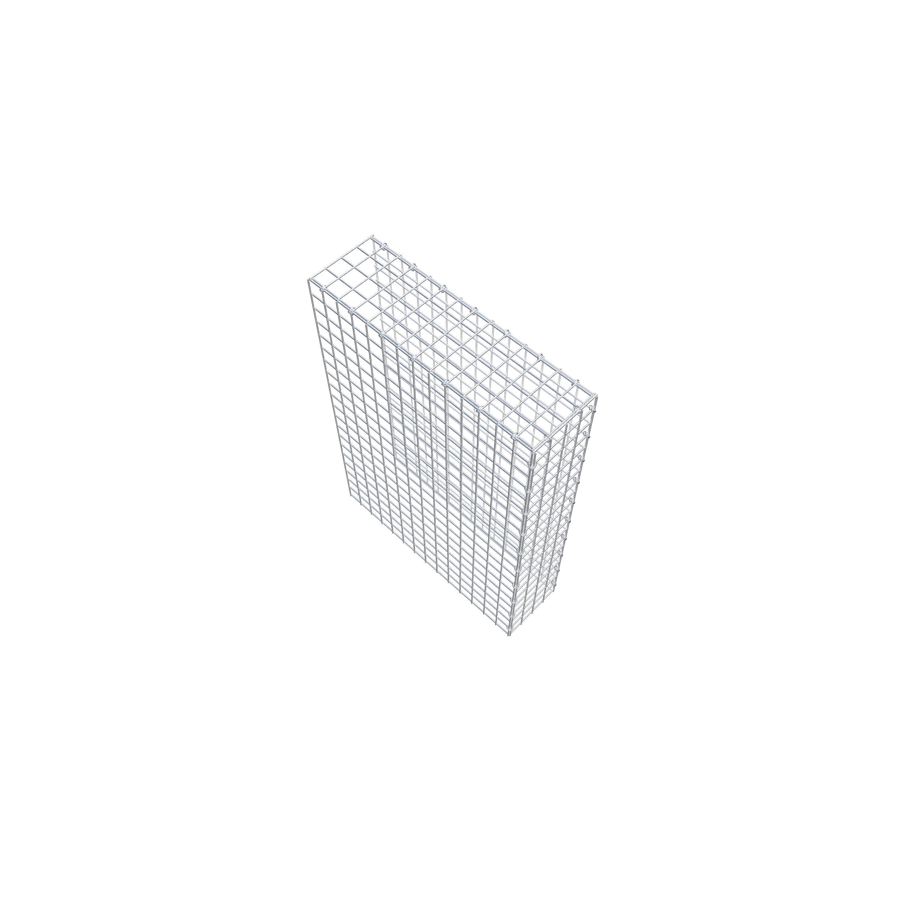 Gabião Tipo 4 100 cm x 70 cm x 20 cm (C x A x P), malhagem 5 cm x 5 cm, anel C