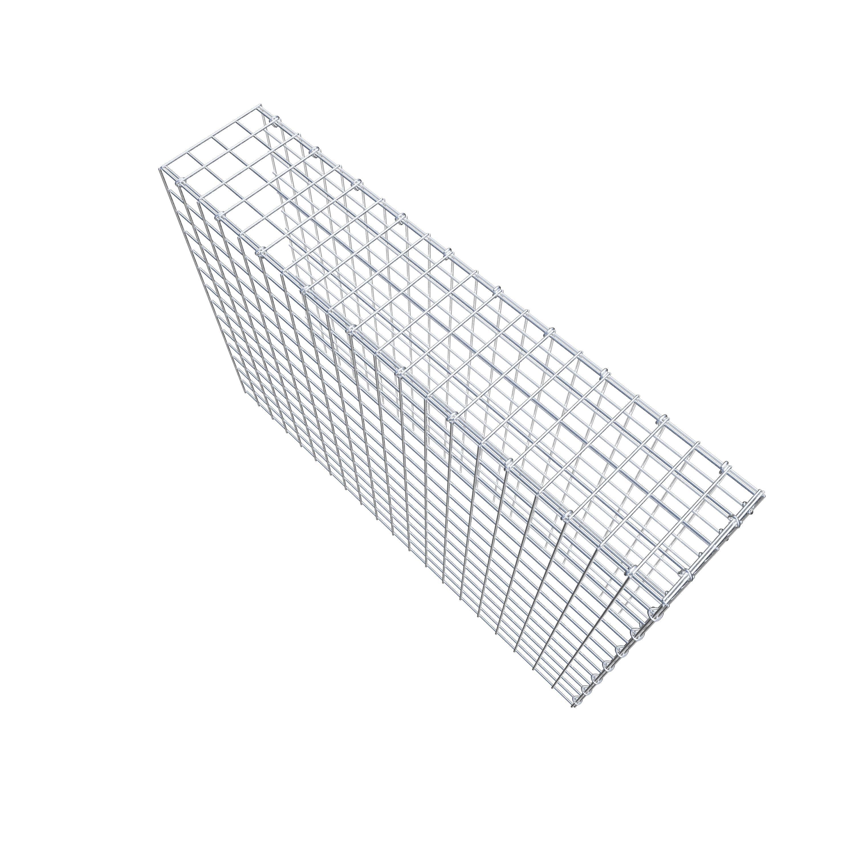 Gabião Tipo 4 100 cm x 70 cm x 20 cm (C x A x P), malhagem 5 cm x 5 cm, anel C