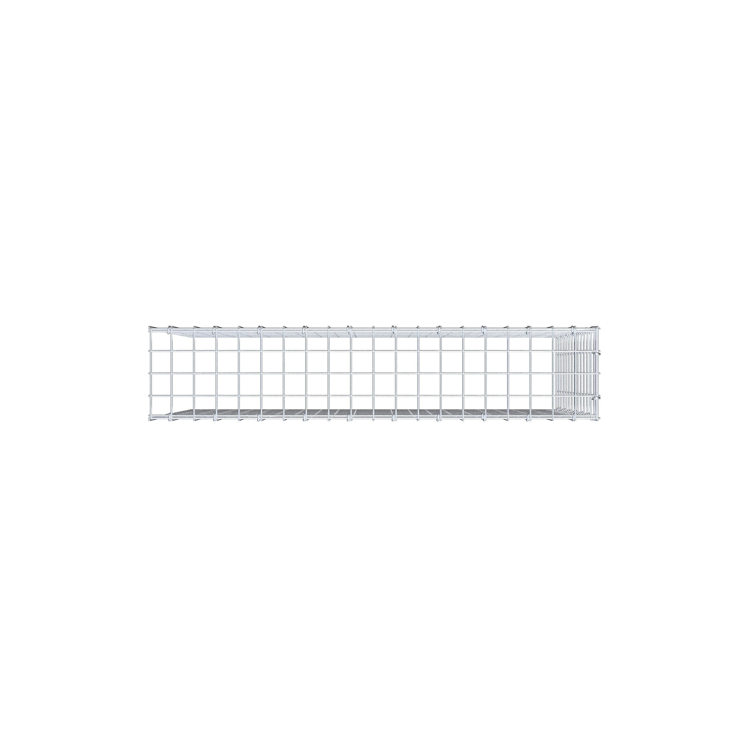 Gabião Tipo 4 100 cm x 70 cm x 20 cm (C x A x P), malhagem 5 cm x 5 cm, anel C