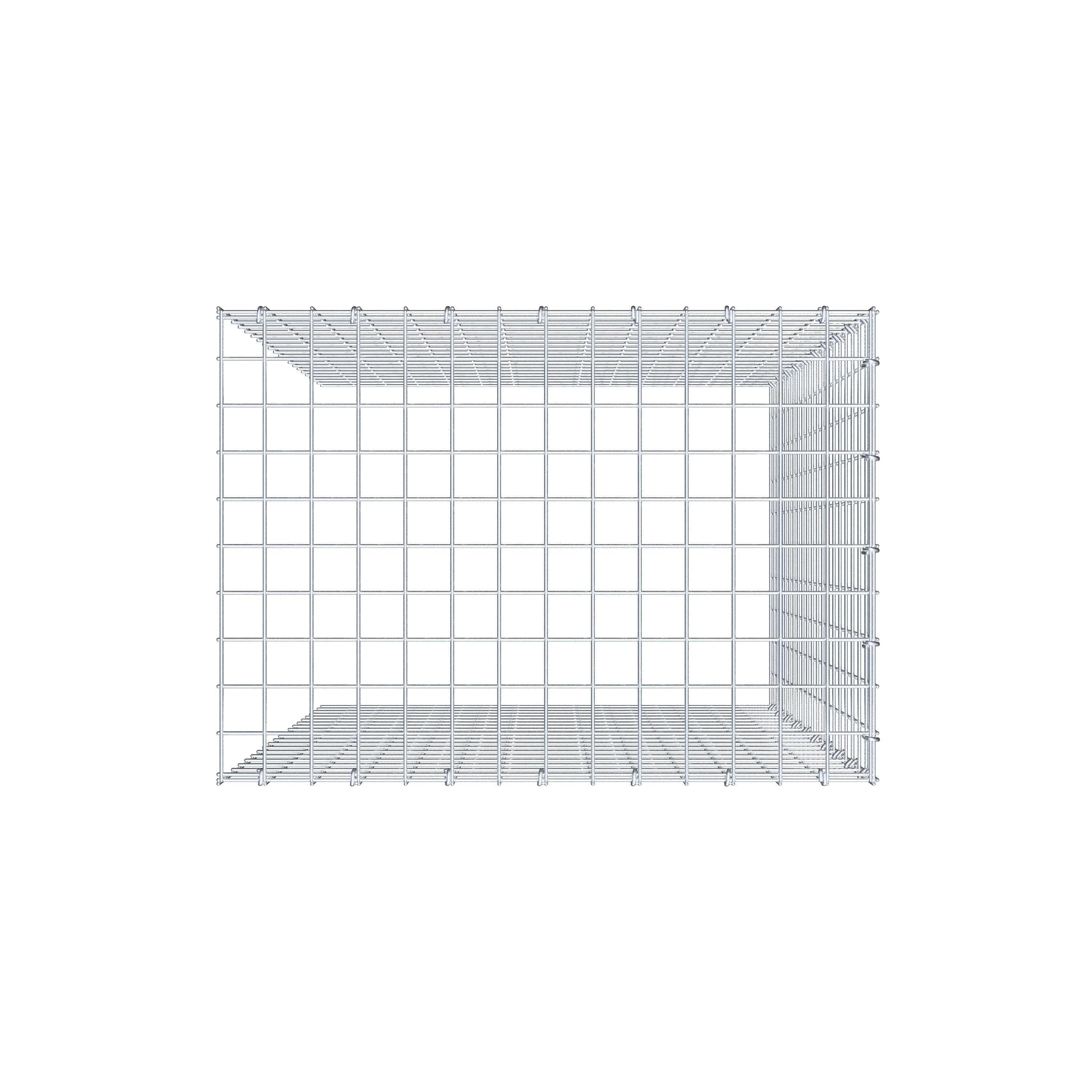 Gabião Tipo 4 100 cm x 70 cm x 50 cm (C x A x P), malhagem 5 cm x 5 cm, anel C