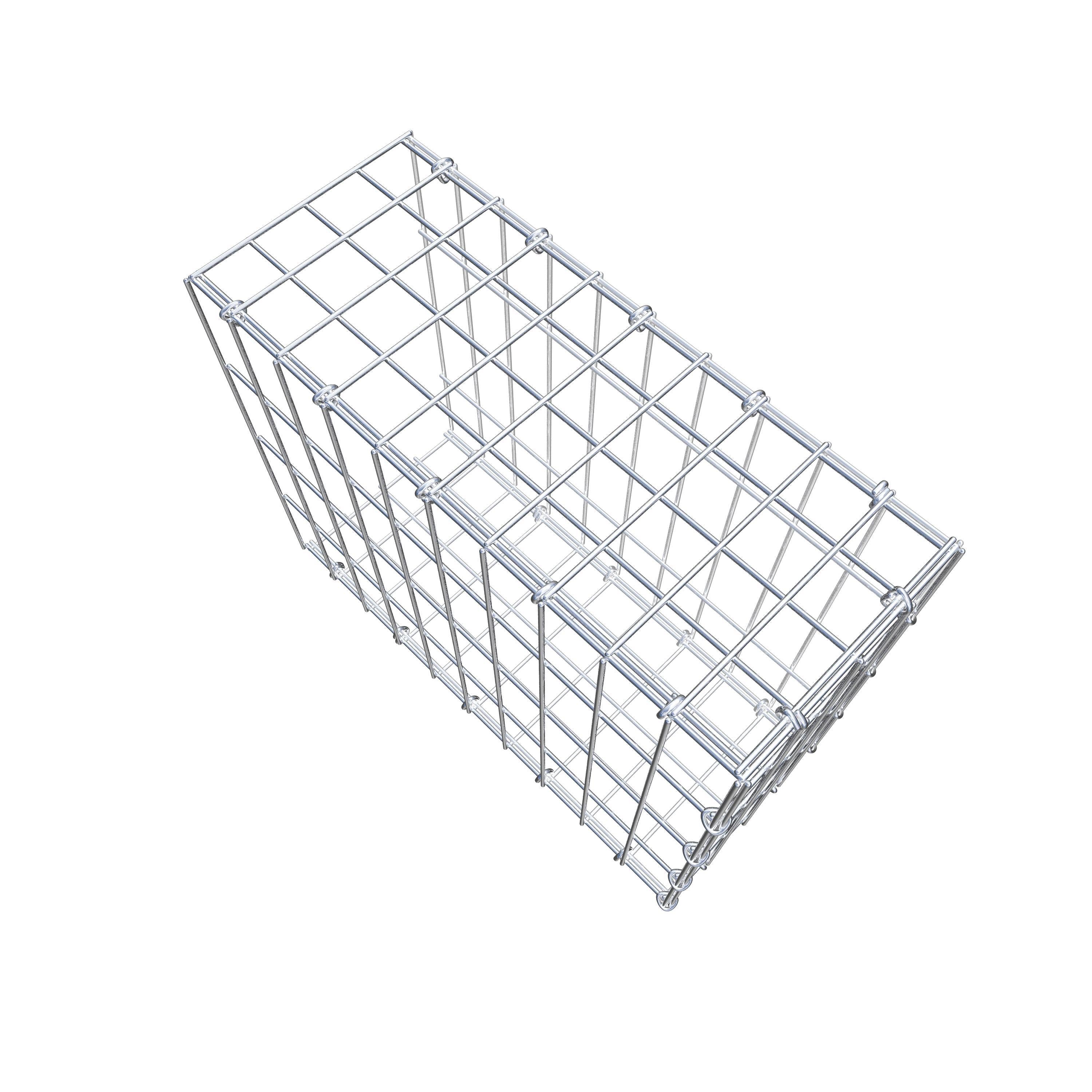 Pila adicional tipo 2 50 cm x 40 cm x 20 cm, malla 5 cm x 10 cm, anillo en C