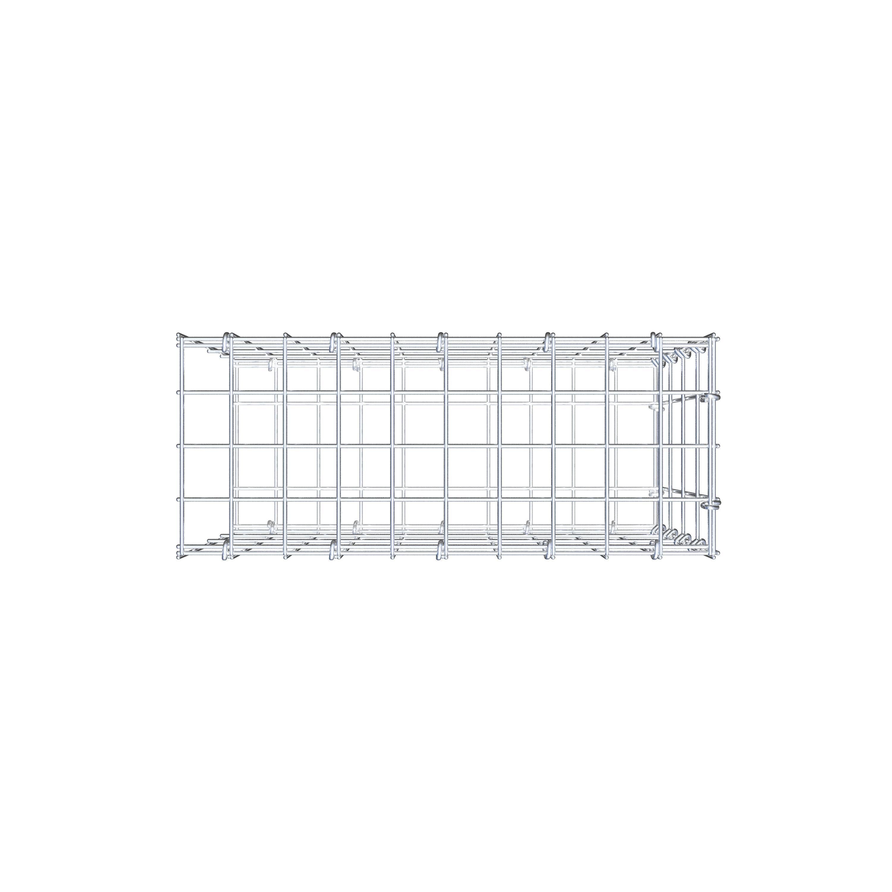 Pila adicional tipo 2 50 cm x 40 cm x 20 cm, malla 5 cm x 10 cm, anillo en C