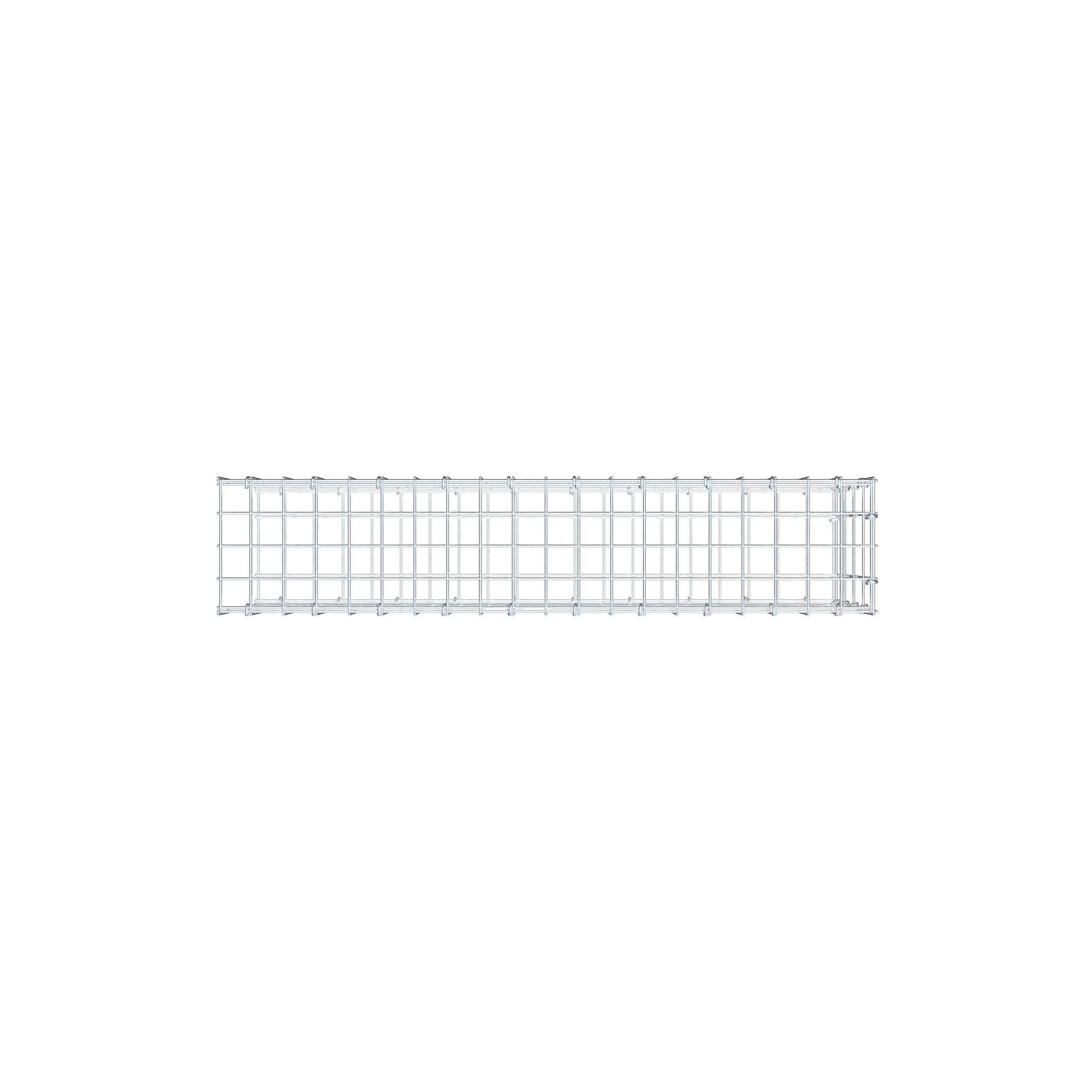 Gabião tipo 2 100 cm x 40 cm x 20 cm, malhagem 5 cm x 10 cm, anel C