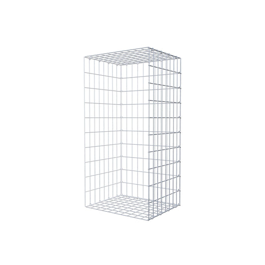 Monteret gabion type 2 100 cm x 40 cm x 50 cm, maskestørrelse 5 cm x 10 cm, C-ring