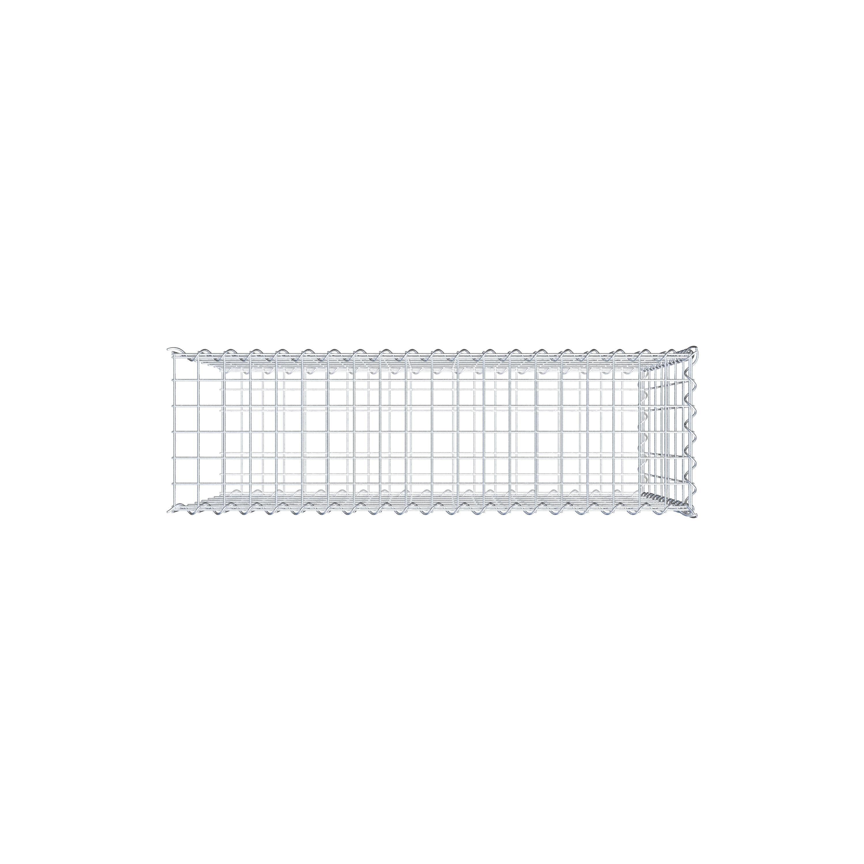 Påväxt gabion typ 2 100 cm x 70 cm x 30 cm (L x H x D), maskstorlek 5 cm x 10 cm, spiral