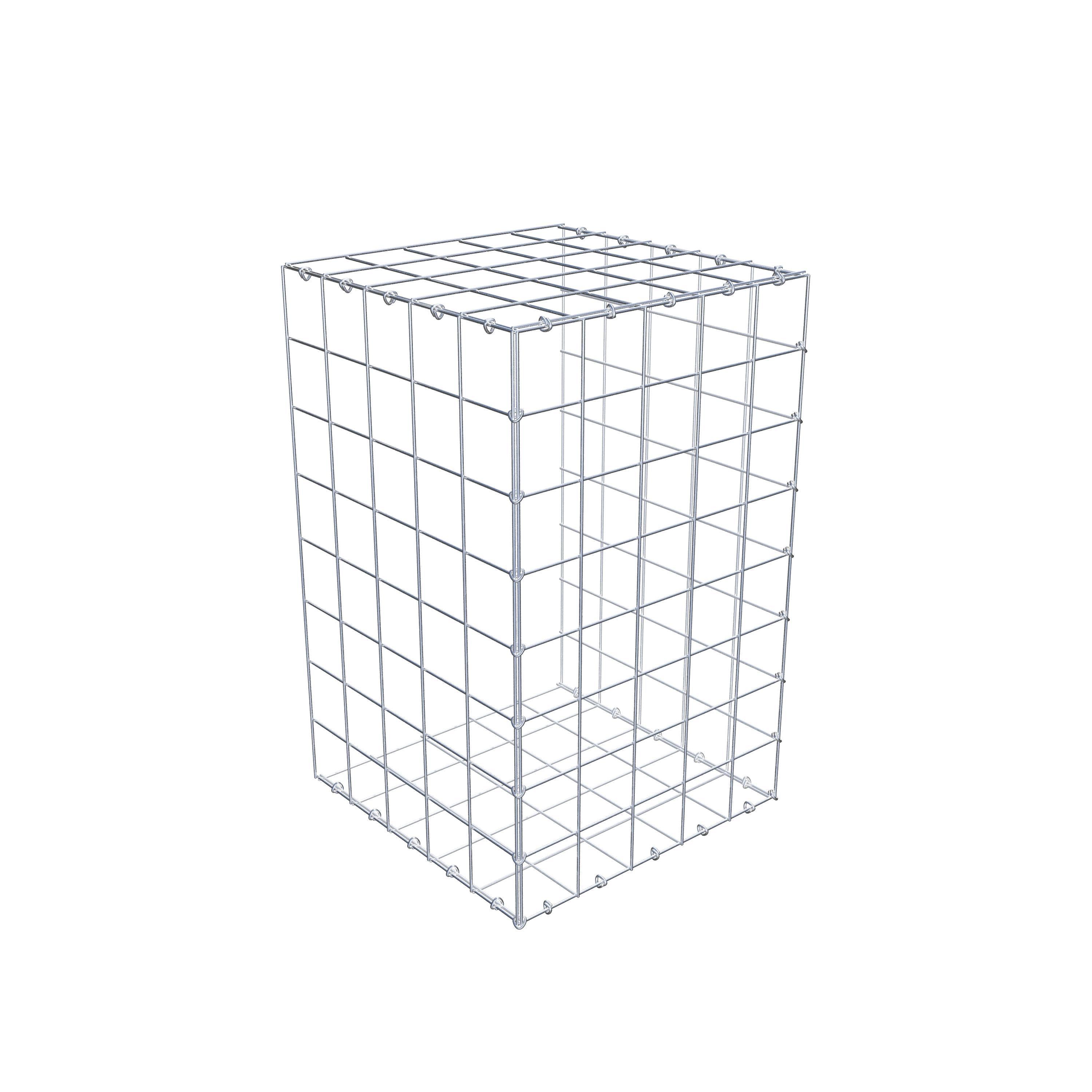Pila adicional tipo 2 80 cm x 50 cm x 50 cm (L x A x P), malla 10 cm x 10 cm, anillo en C