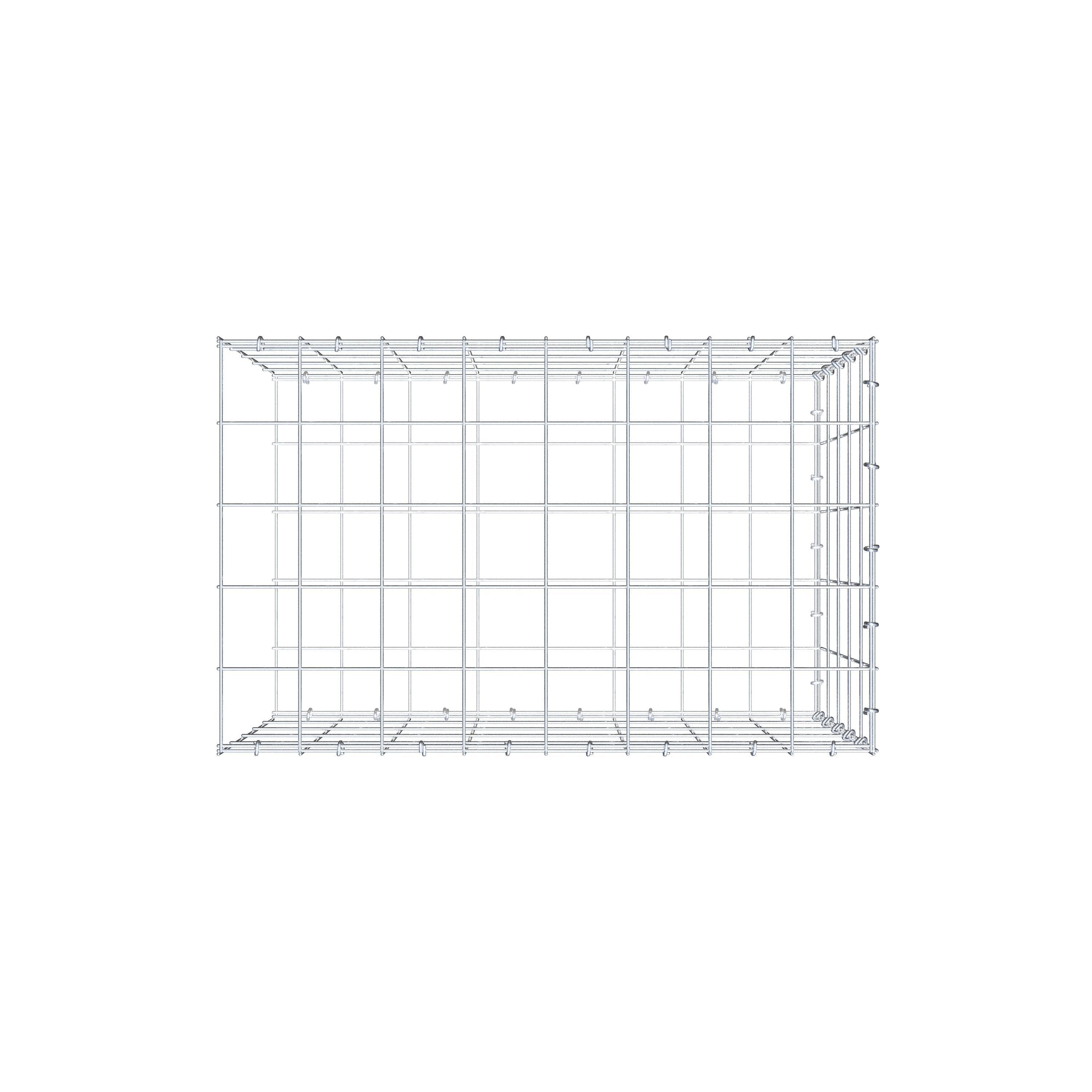 Pila adicional tipo 2 80 cm x 50 cm x 50 cm (L x A x P), malla 10 cm x 10 cm, anillo en C