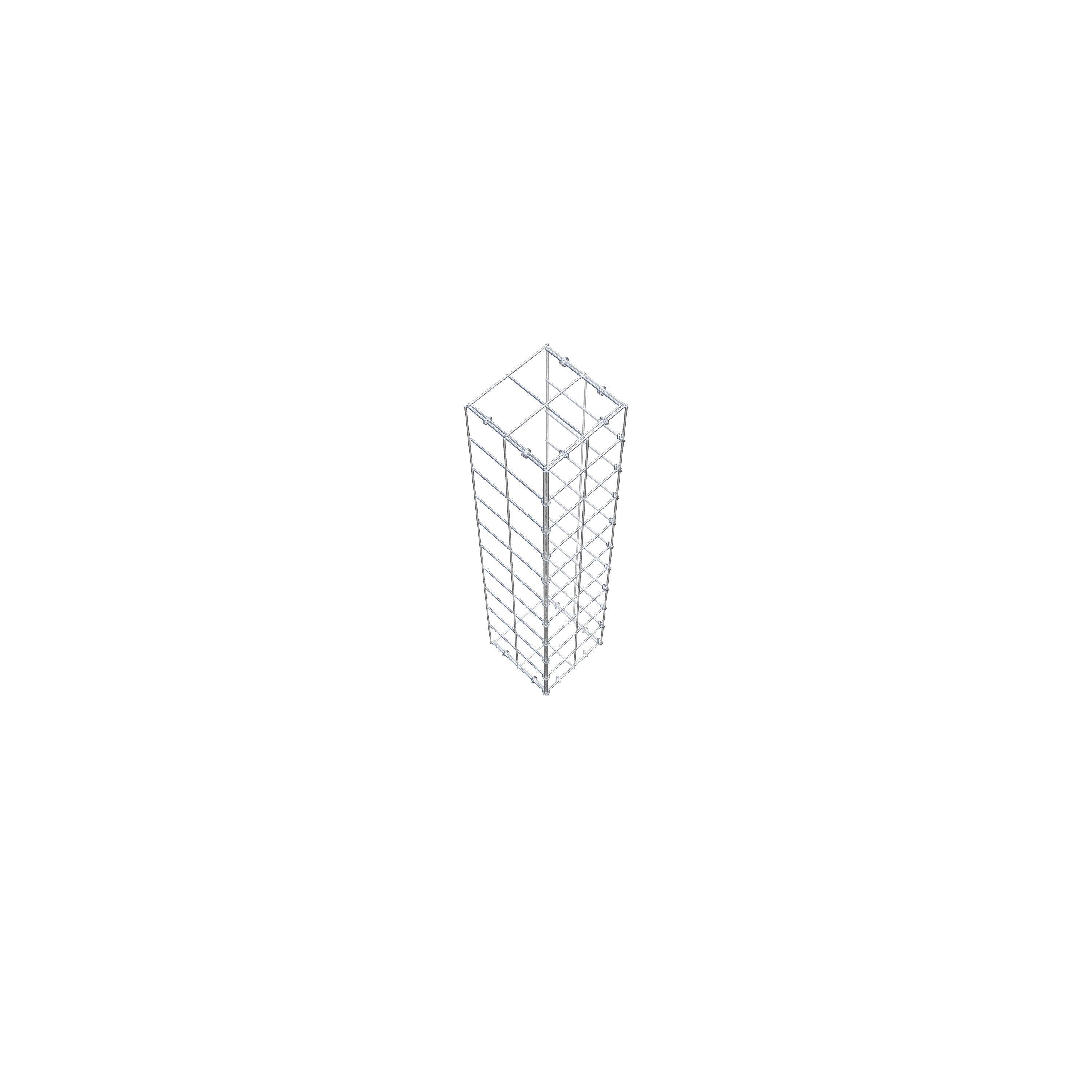 Gabião tipo 2 100 cm x 20 cm x 20 cm (C x A x P), malhagem 10 cm x 10 cm, anel C