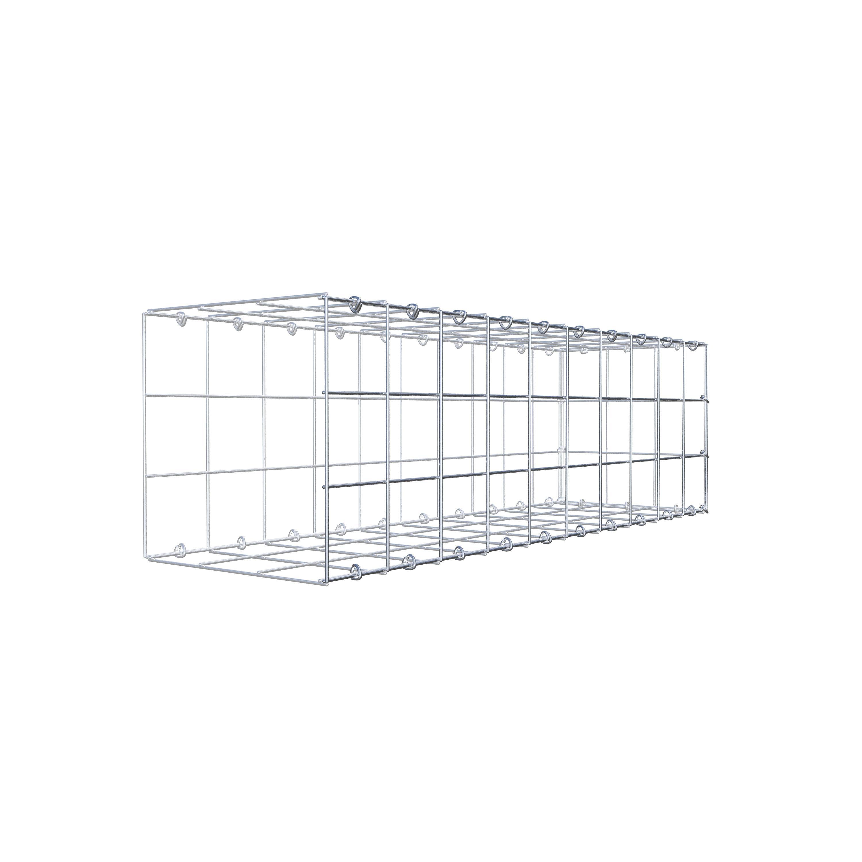 Gabião Tipo 2 100 cm x 30 cm x 30 cm (C x A x P), malhagem 10 cm x 10 cm, anel C