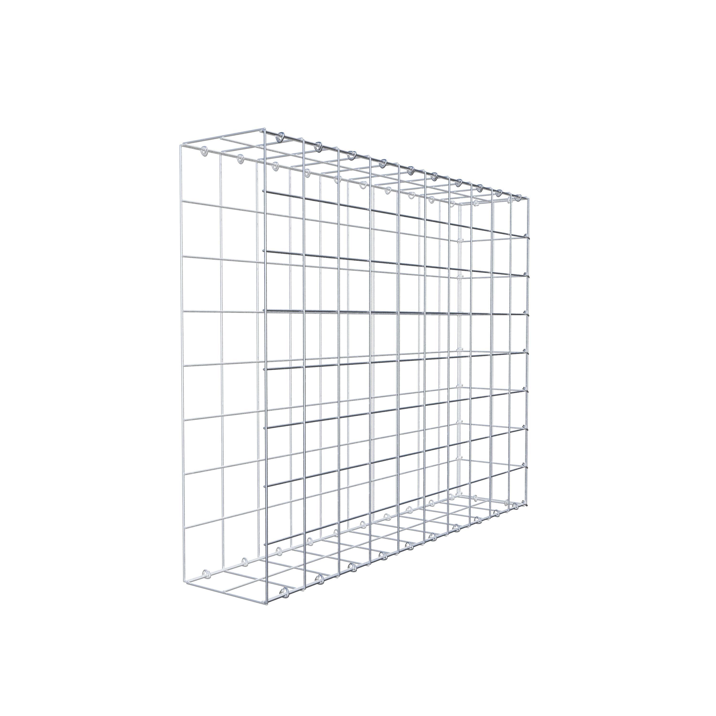 Gabbione aggiuntivo tipo 2 100 cm x 80 cm x 20 cm (L x H x P), maglia 10 cm x 10 cm, anello a C