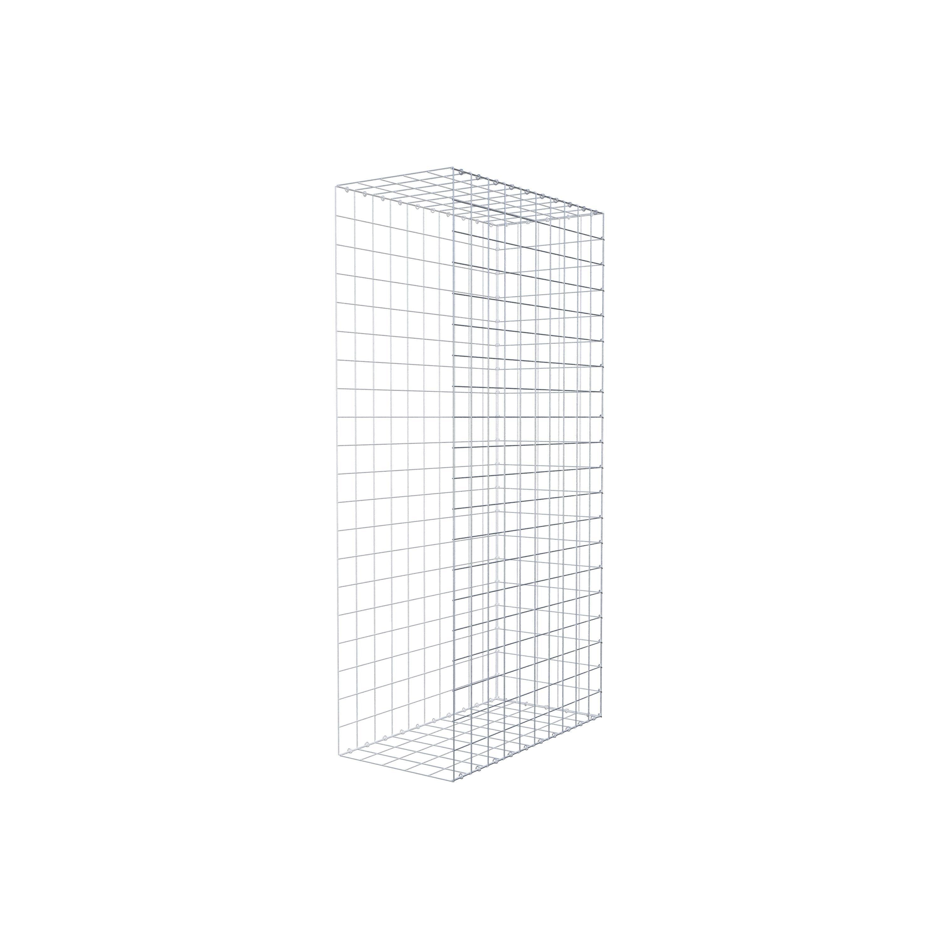 Gabião Tipo 2 200 cm x 100 cm x 50 cm (C x A x P), malhagem 10 cm x 10 cm, anel C