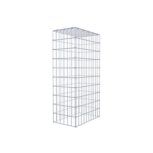 Monteret gabion type 3 100 cm x 50 cm x 30 cm (L x H x D), maskestørrelse 5 cm x 10 cm, C-ring